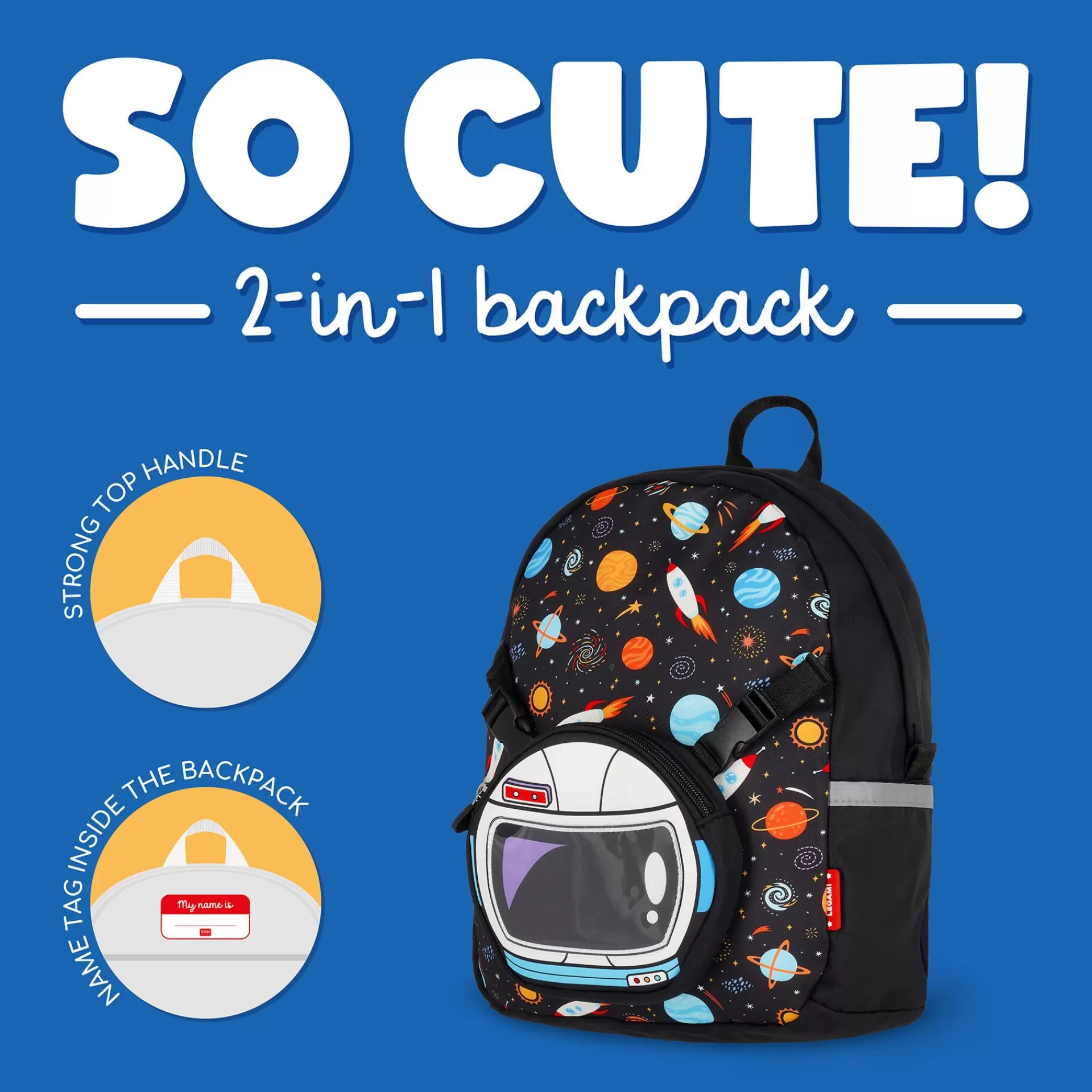 Legami Milano Rucksäcke | Taschen^Rucksack mit abnehmbarer Tasche - So Cute!