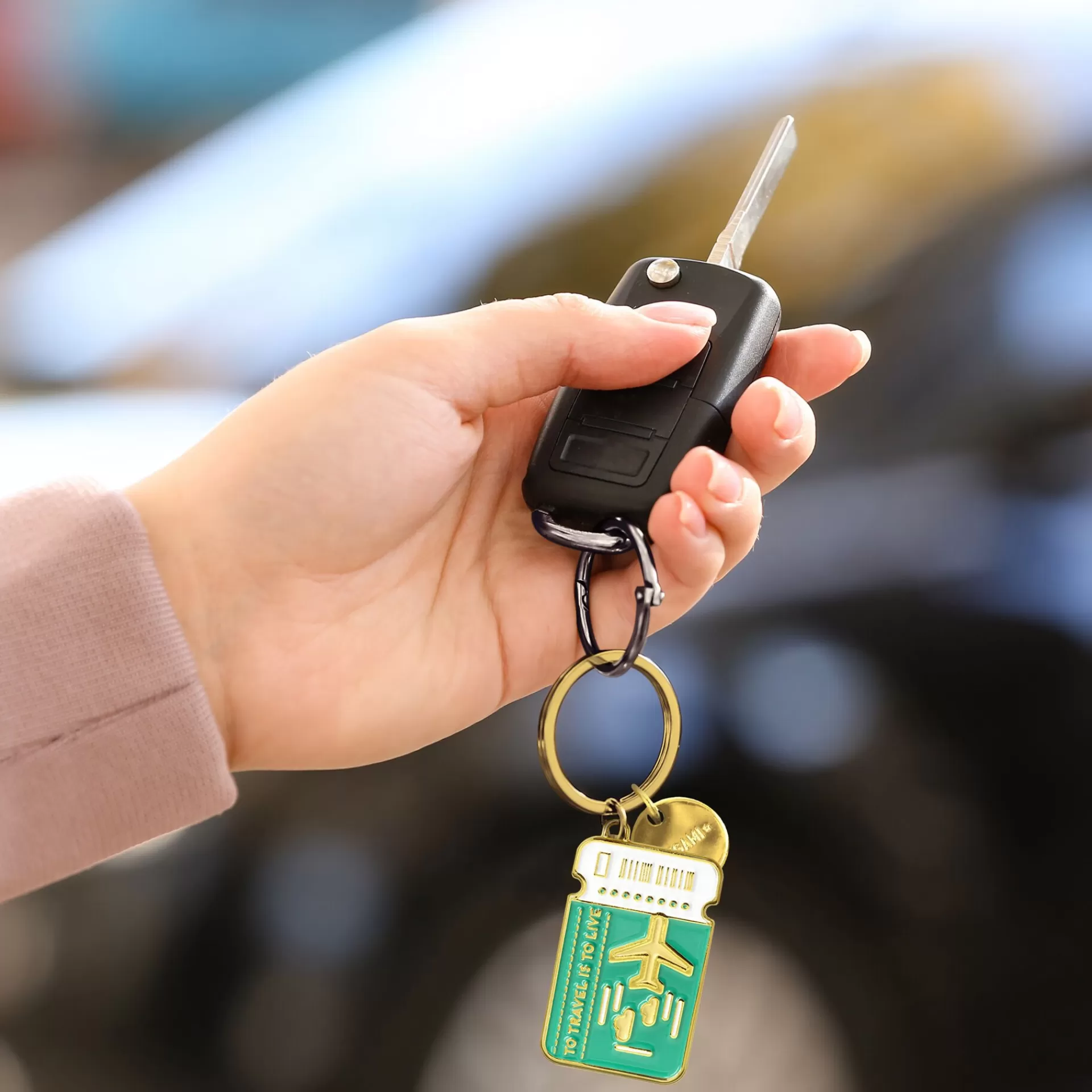 Legami Milano Schlüsselanhänger^Schlüsselanhänger aus emailliertem Metall - What a Key Ring!