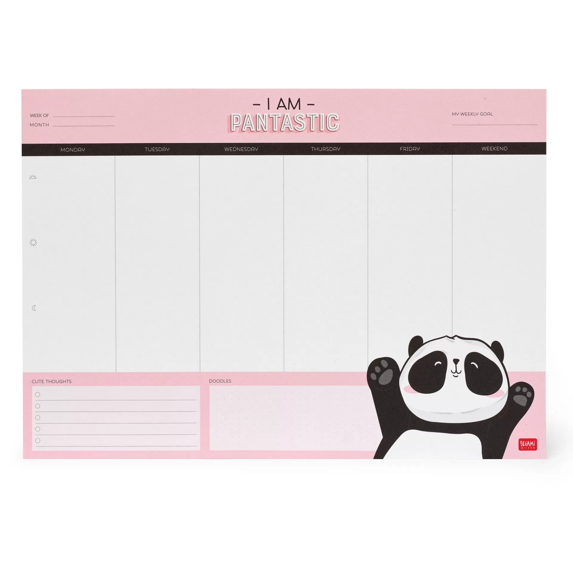 Legami Milano Mousepad Aus Papier Und Planer^Schreibtischkalender - Smart Week