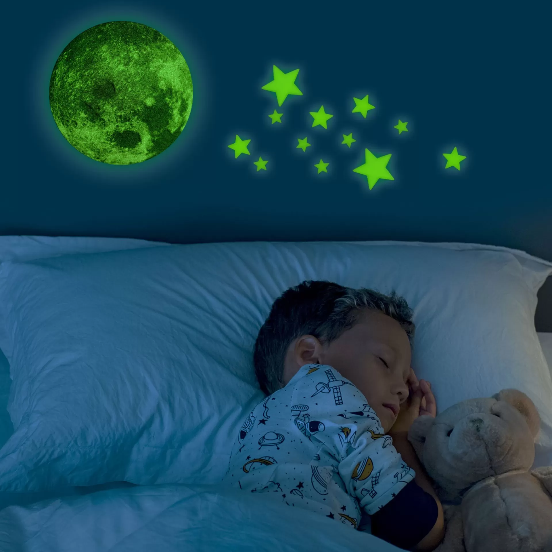 Legami Milano Deko-Leuchten^Selbstklebender Leuchtmond - Super Moon
