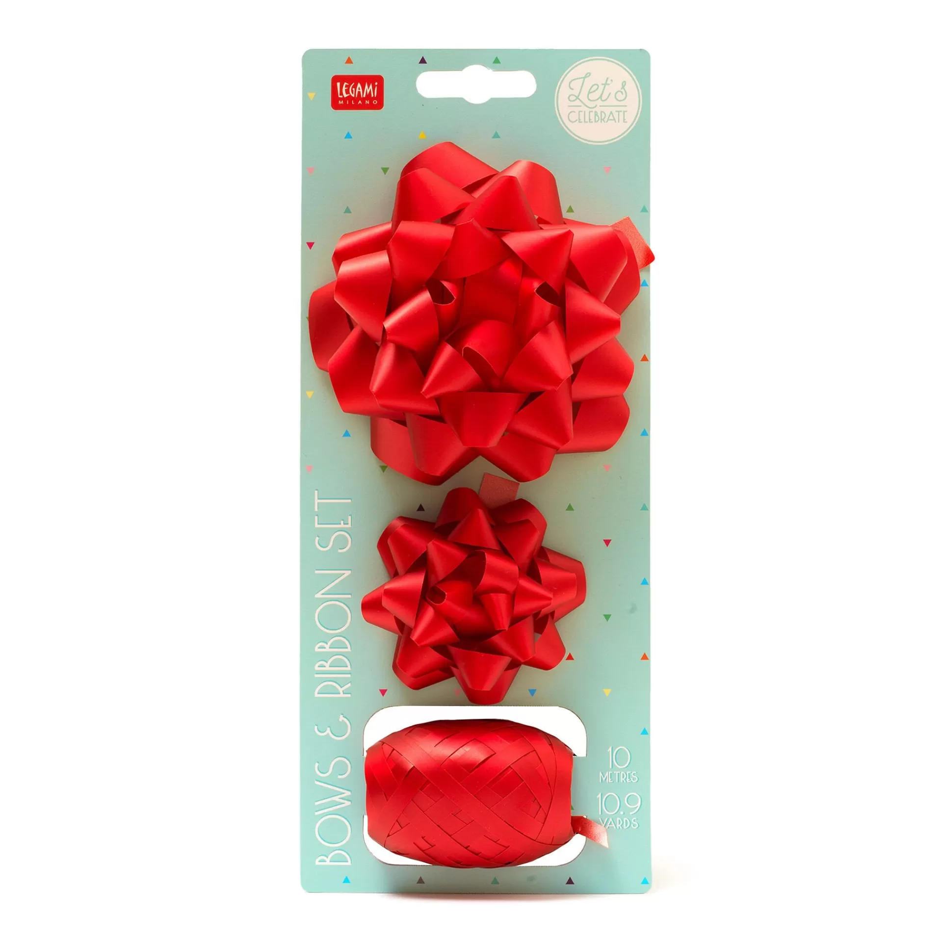 Legami Milano Zum Verpacken Von Geschenken^Set aus zwei Schleifen und einer Rolle Schleifenband