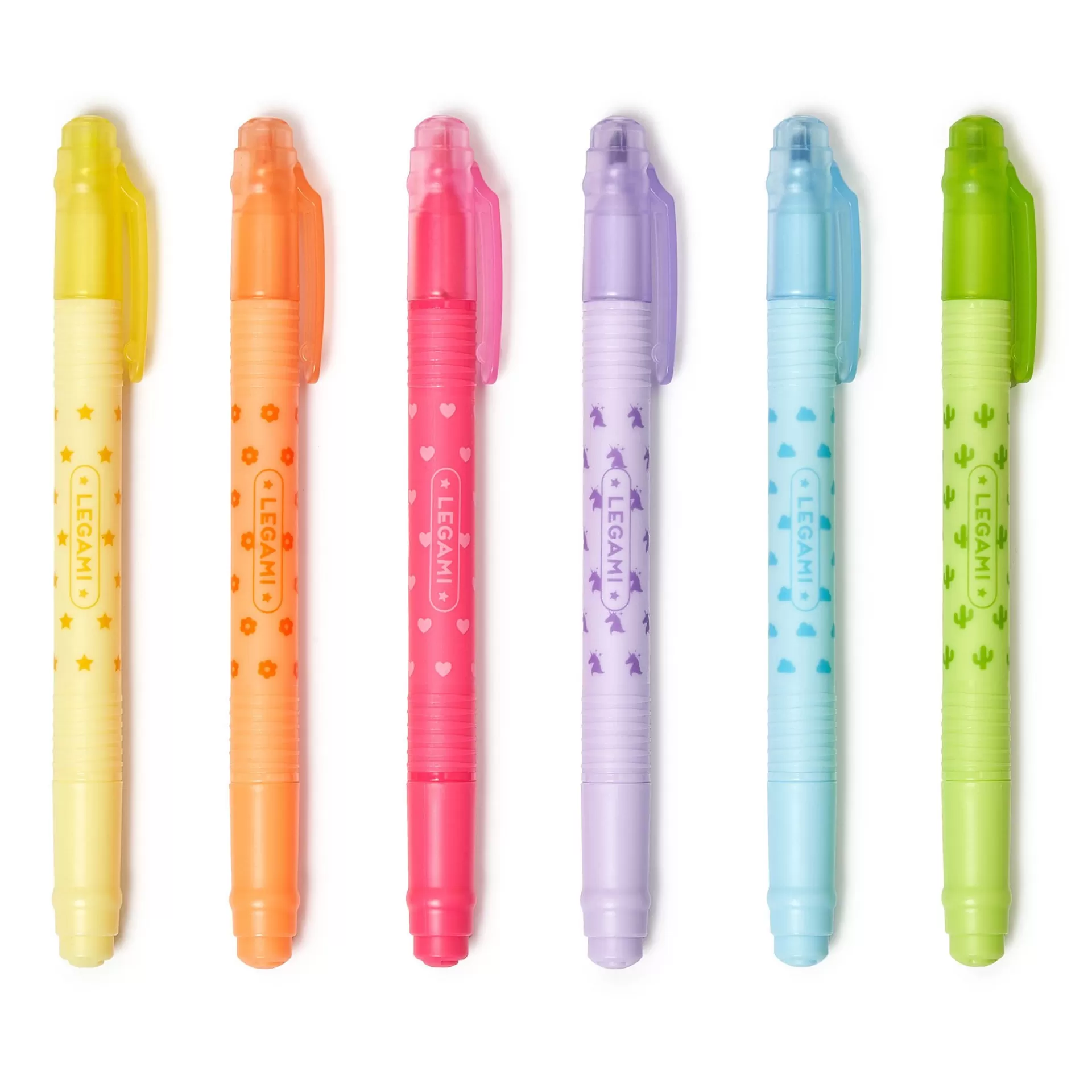 Legami Milano Textmarker Und Filzstifte^Set mit 6 löschbaren Textmarkern - Magic Highlighters