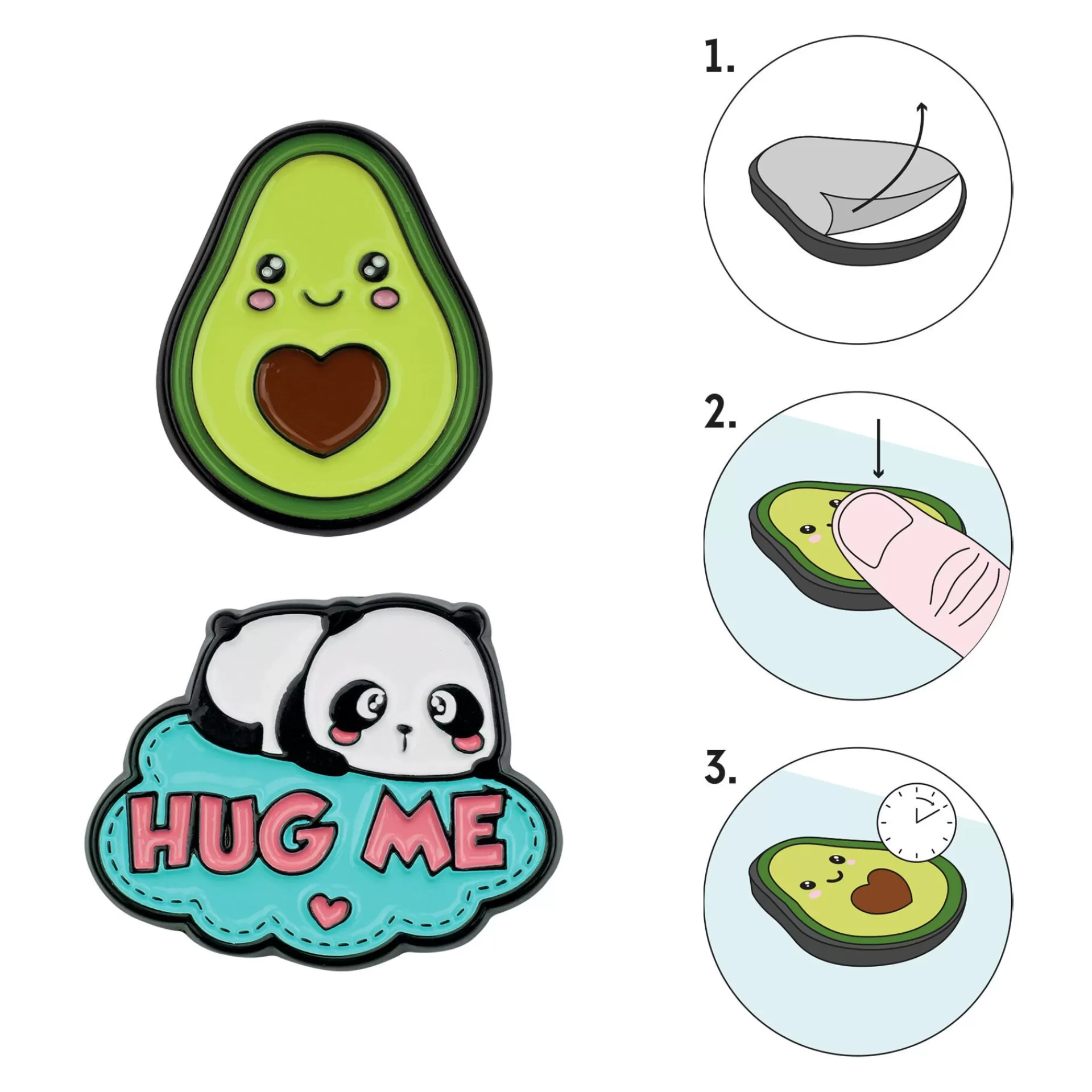 Legami Milano Zum Verpacken Von Geschenken | Mehr Schreibwaren^Set mit 2 Metallklammern - Cutie