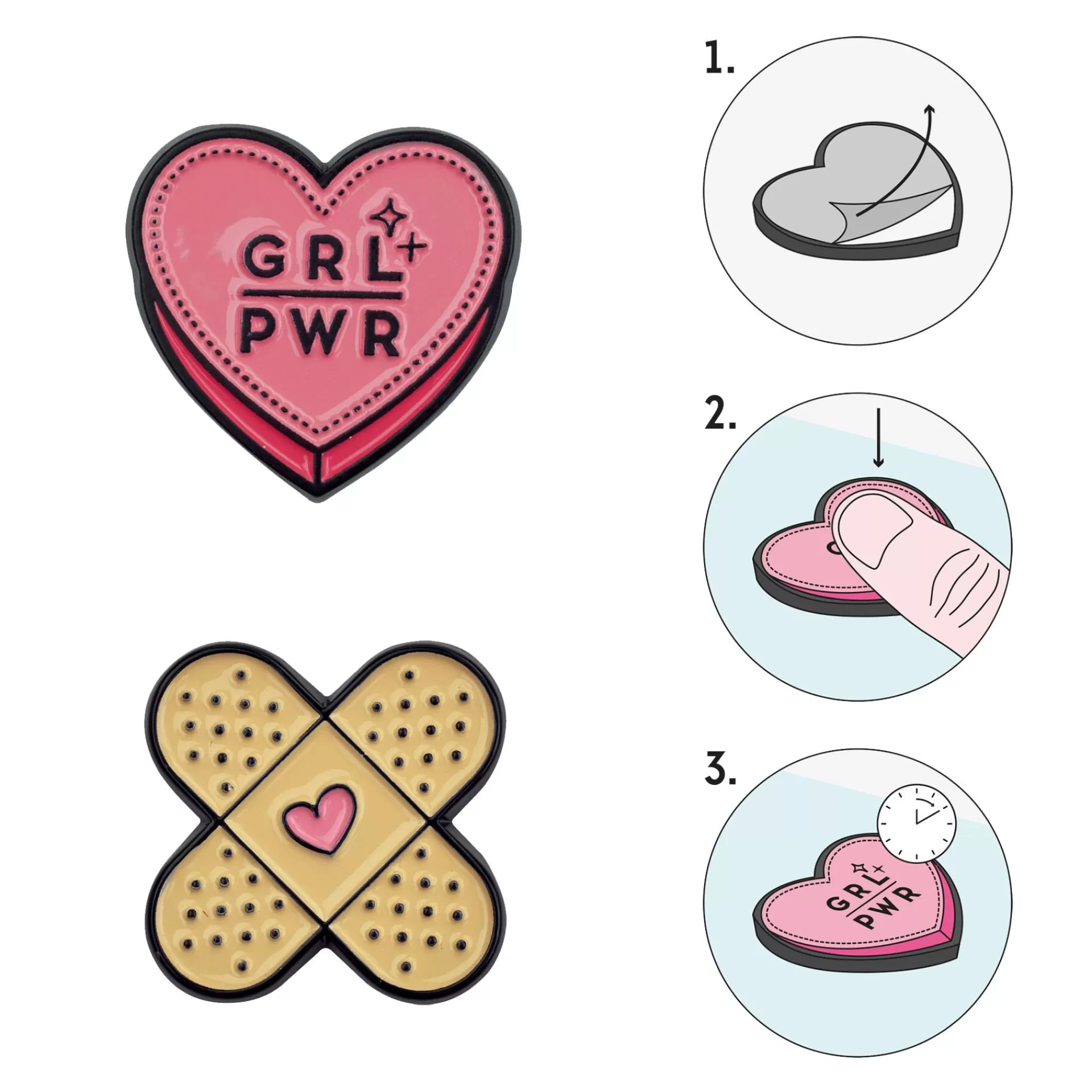 Legami Milano Zum Verpacken Von Geschenken | Mehr Schreibwaren^Set mit 2 Metallklammern - Cutie