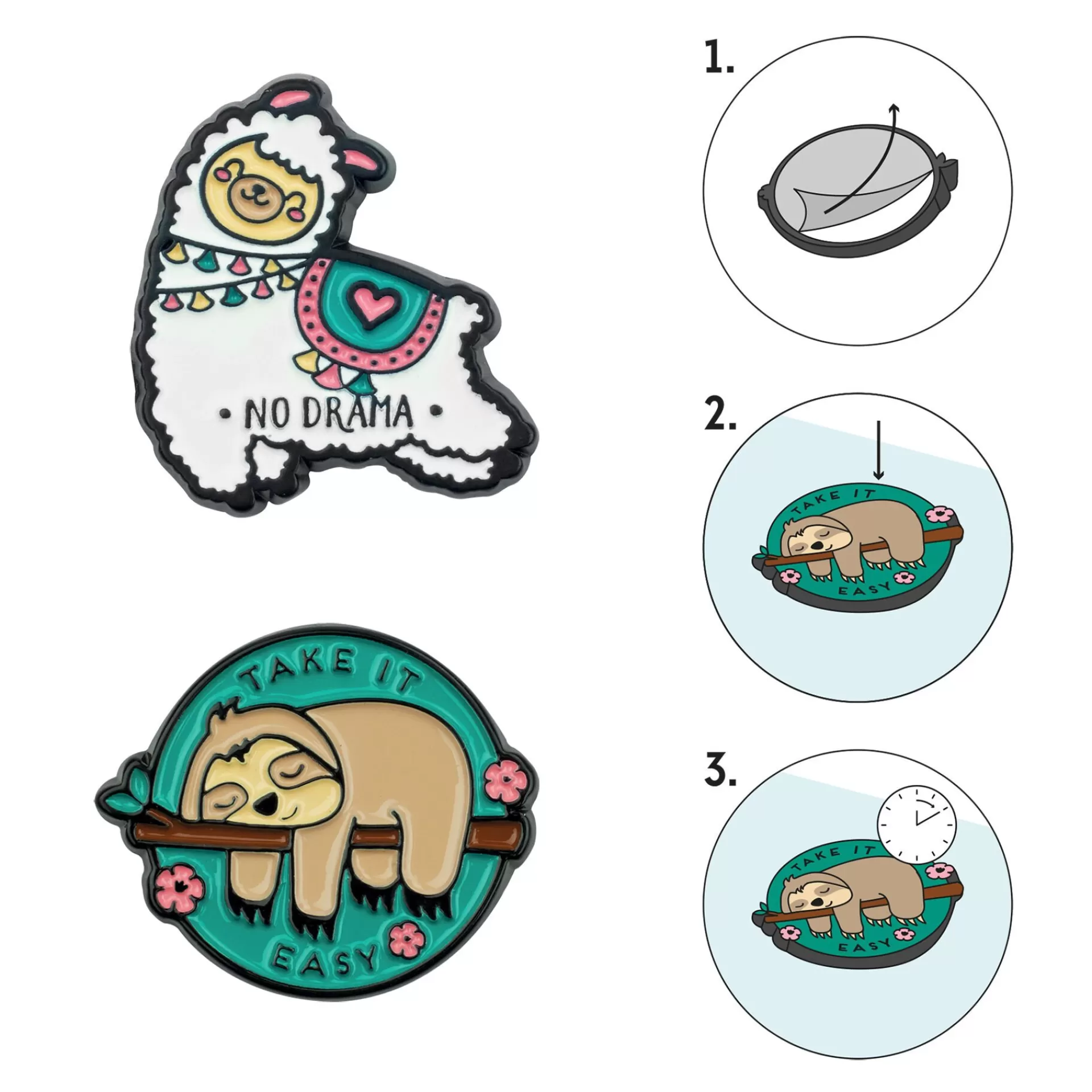 Legami Milano Zum Verpacken Von Geschenken | Mehr Schreibwaren^Set mit 2 Metallklammern - Cutie