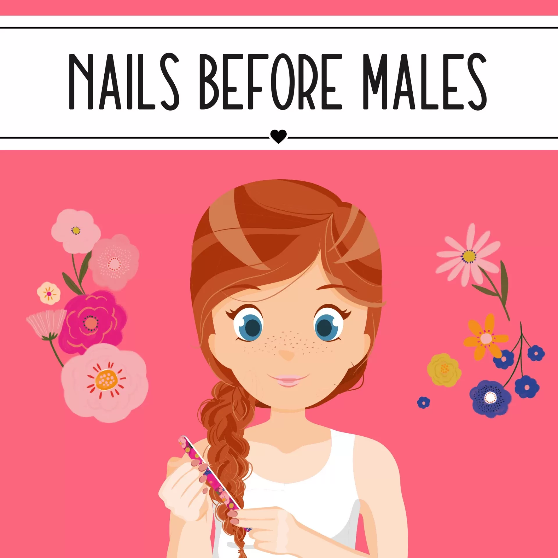Legami Milano Beauty-Accessoires^Set mit 3 Nagelfeilen - Nails Before Males