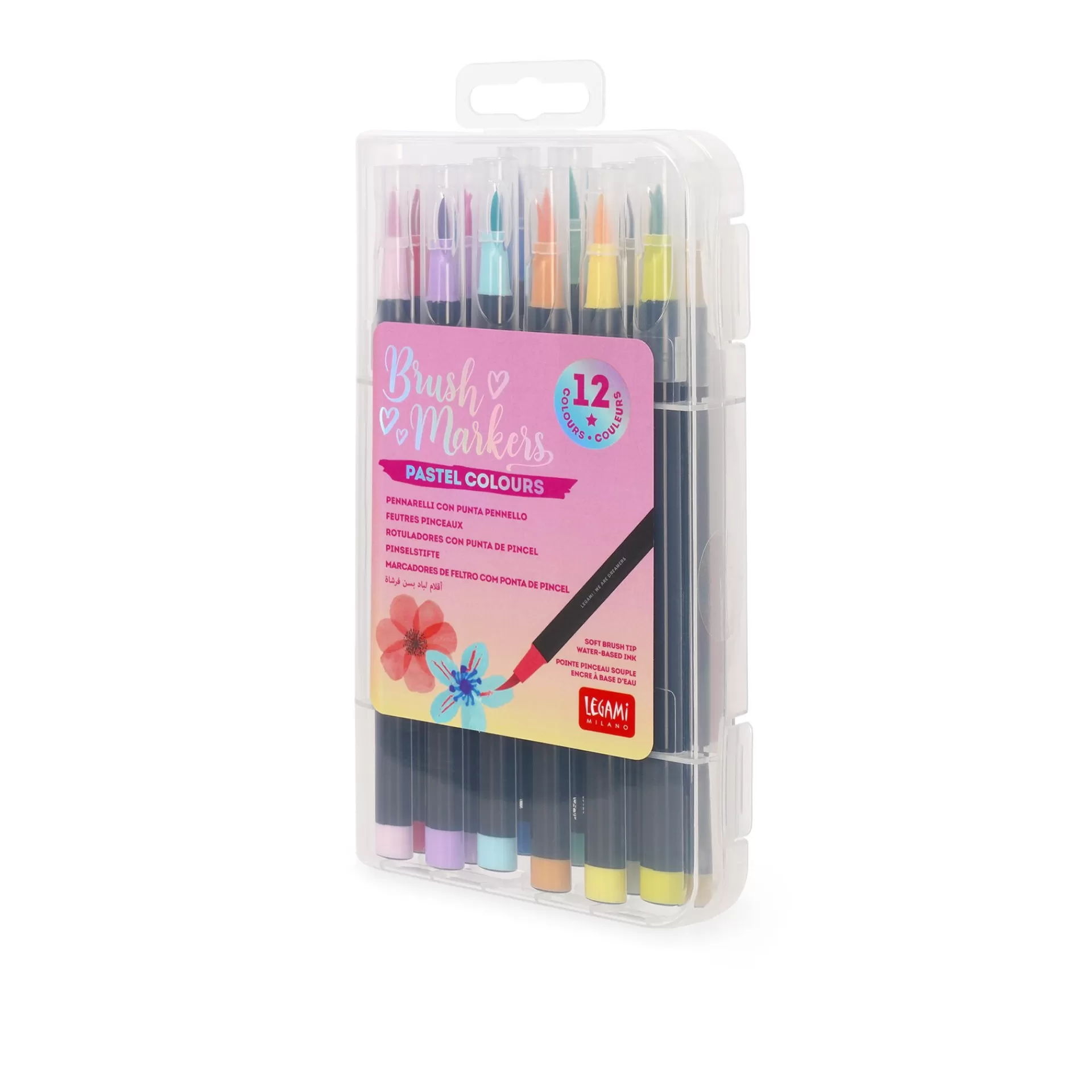 Legami Milano Textmarker Und Filzstifte^Set mit 12 Pinselstiften - Brush Markers