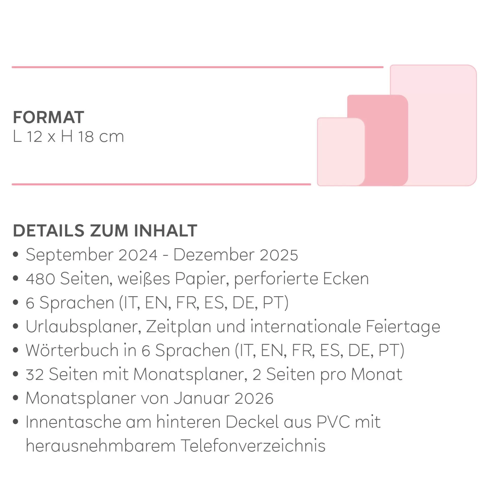 Legami Milano Tagesplaner Für 16 Monate^Terminplaner für 16 Monate - 1 Tag pro Seite - Medium - 2024/2025