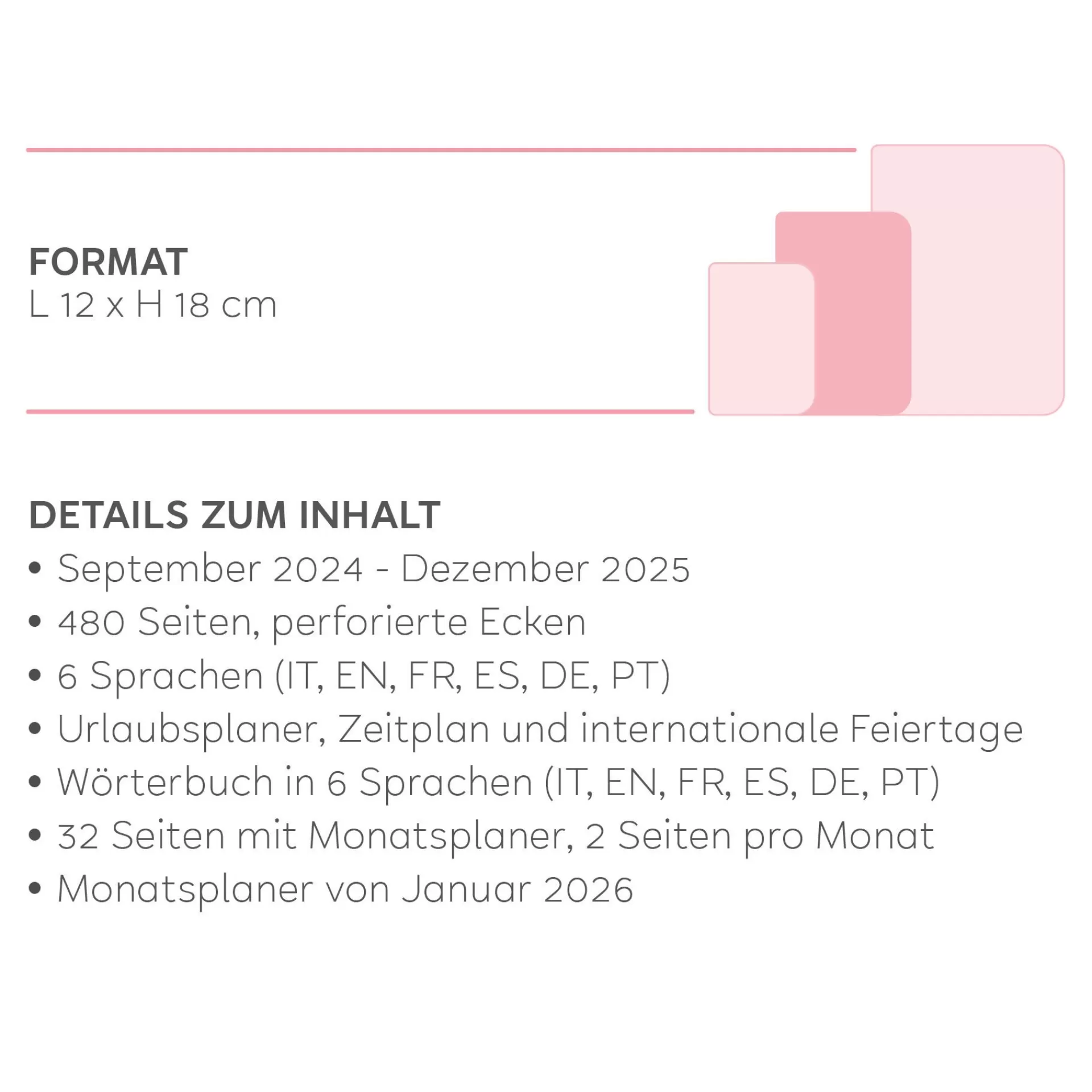 Legami Milano Tagesplaner Für 16 Monate^Terminplaner für 16 Monate - 1 Tag pro Seite - Medium - 2024/2025