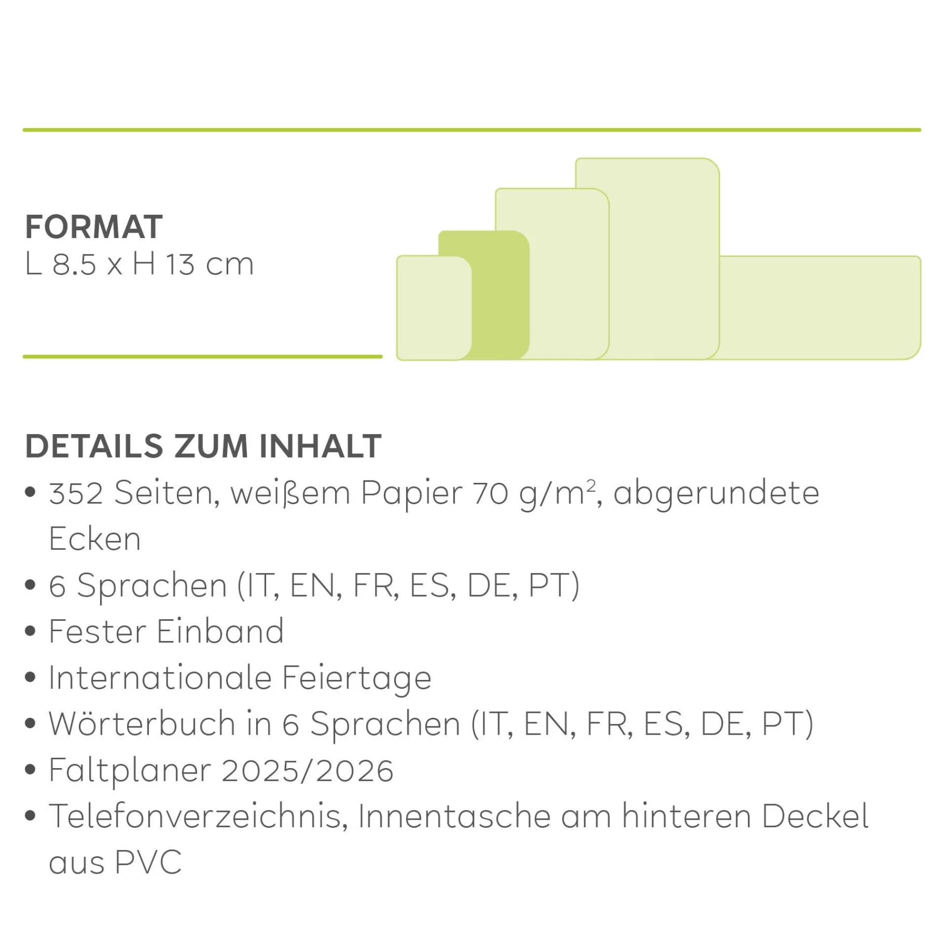 Legami Milano Tagesplaner Für 12 Monate^Terminplaner für 12 Monate - 1 Tag pro Seite - Small - Spiralbindung 2025