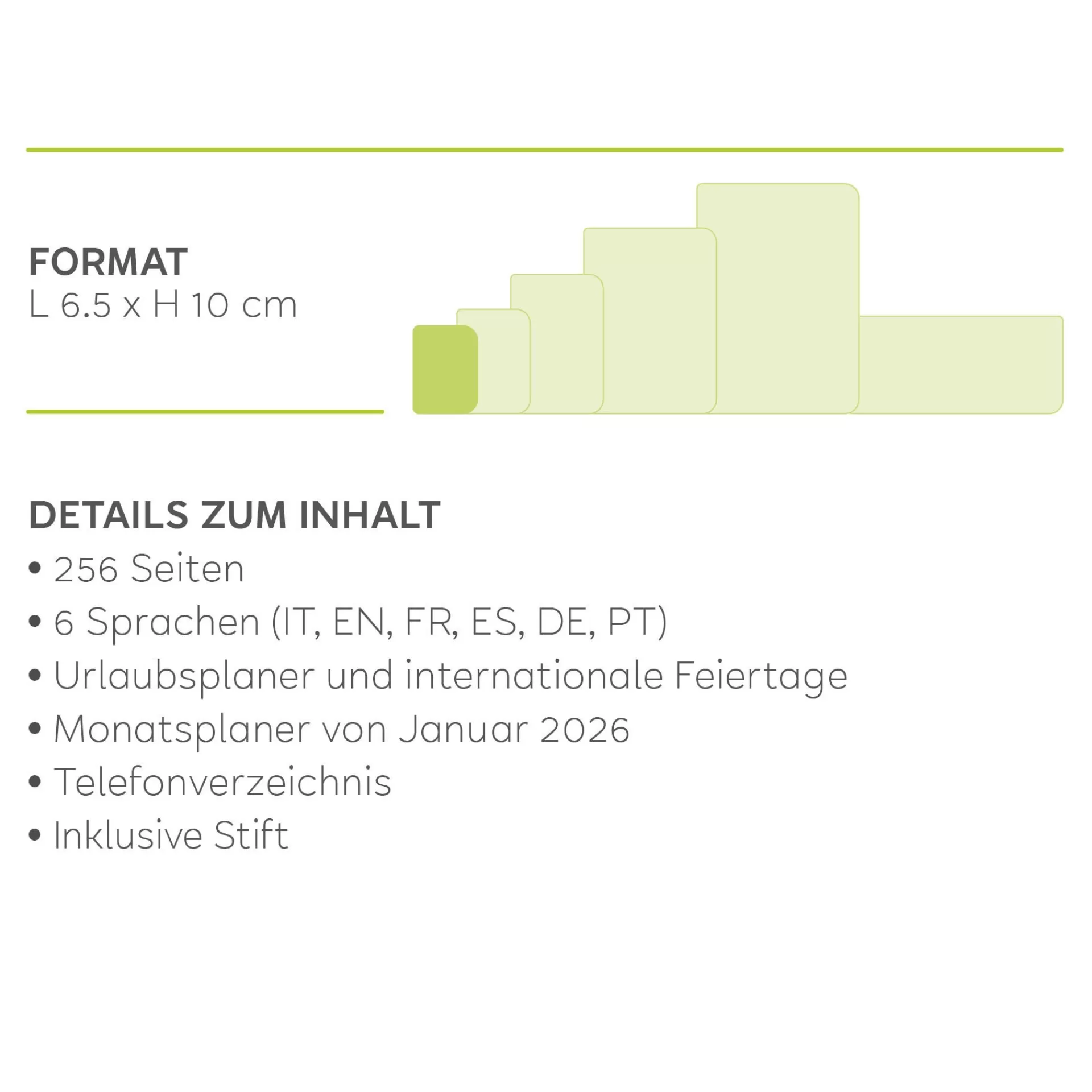 Legami Milano Zweitagesplaner Für 12 Monate^Terminplaner für 12 Monate - 2 Tage pro Seite - Mini - 2025