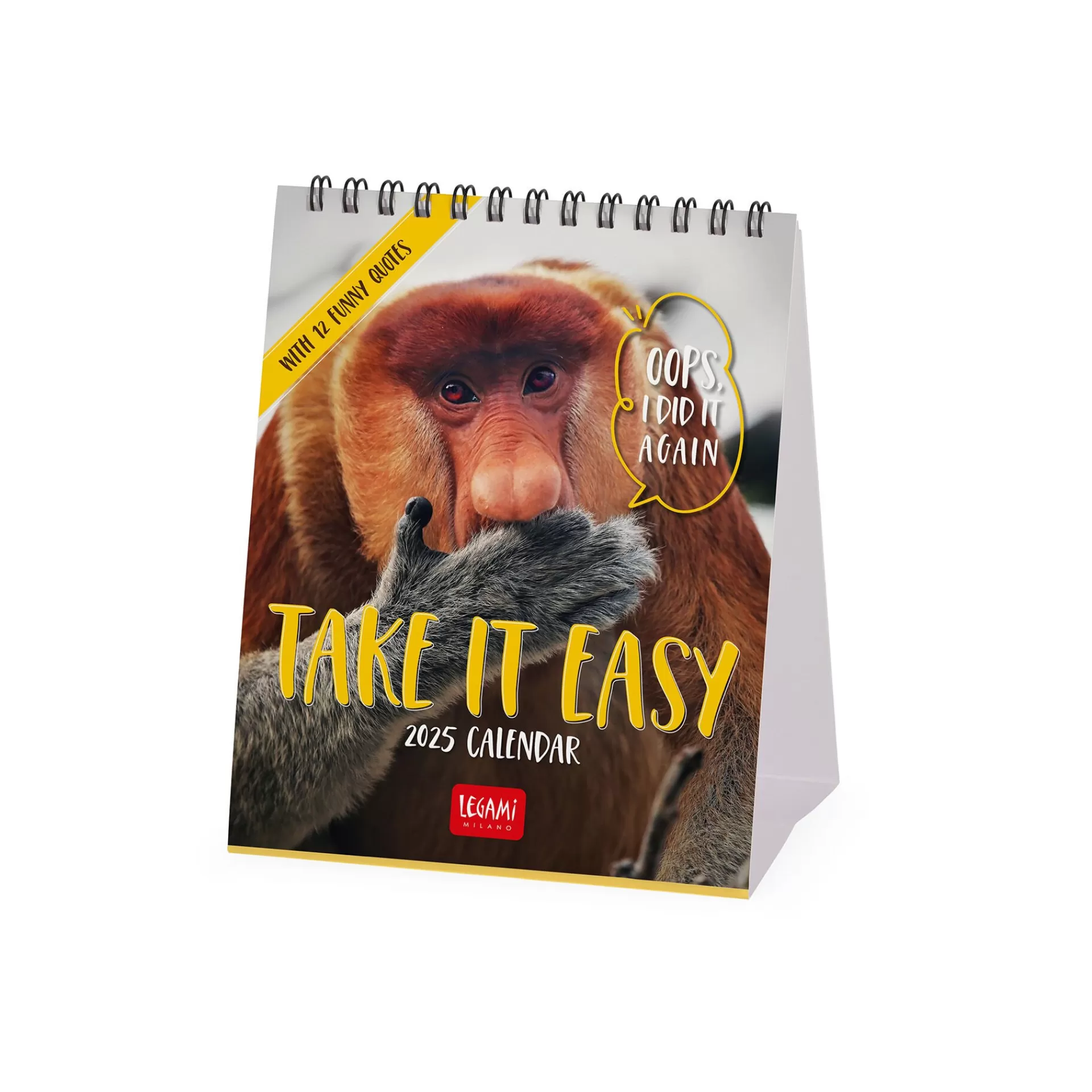 Legami Milano Tischkalender^Tischkalender 2025 - 12 x 14,5 cm