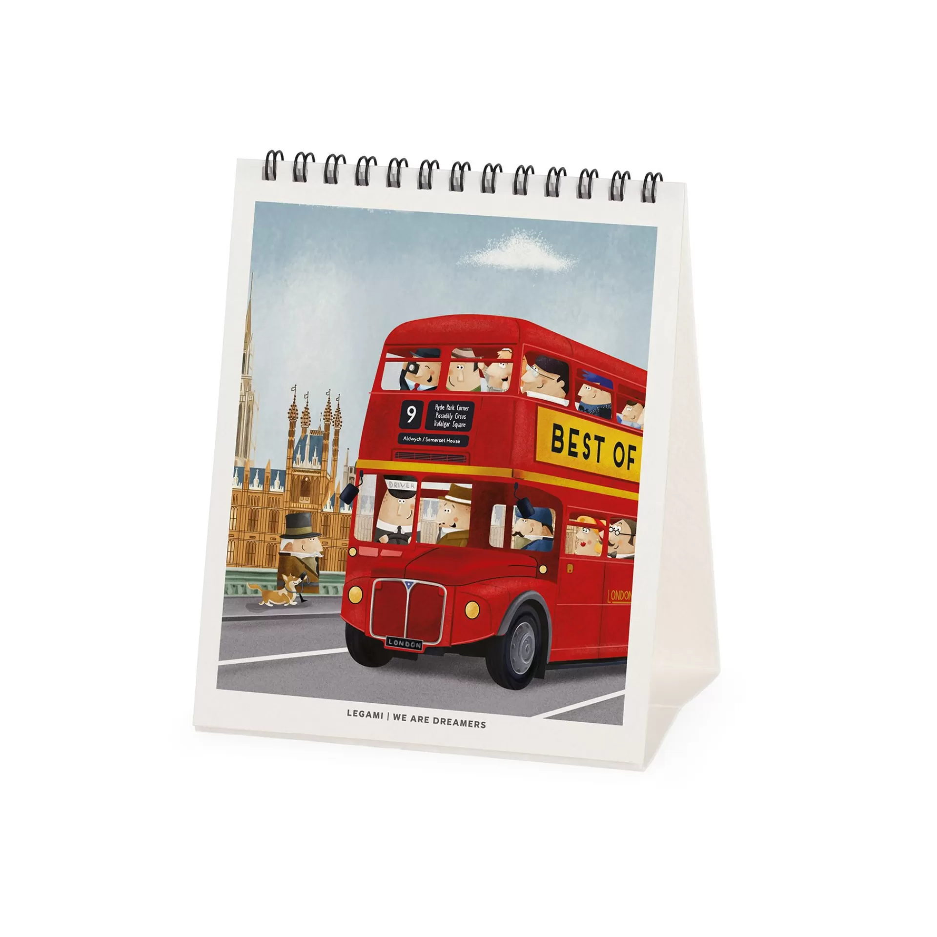 Legami Milano Tischkalender^Tischkalender 2025 - 12 x 14,5 cm