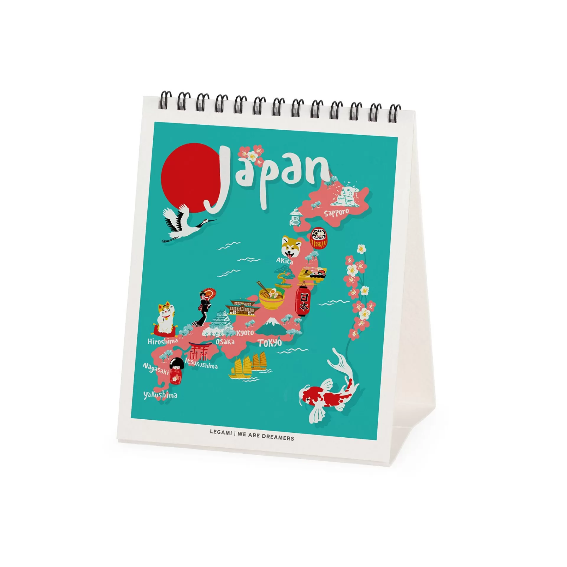 Legami Milano Tischkalender^Tischkalender 2025 - 12 x 14,5 cm