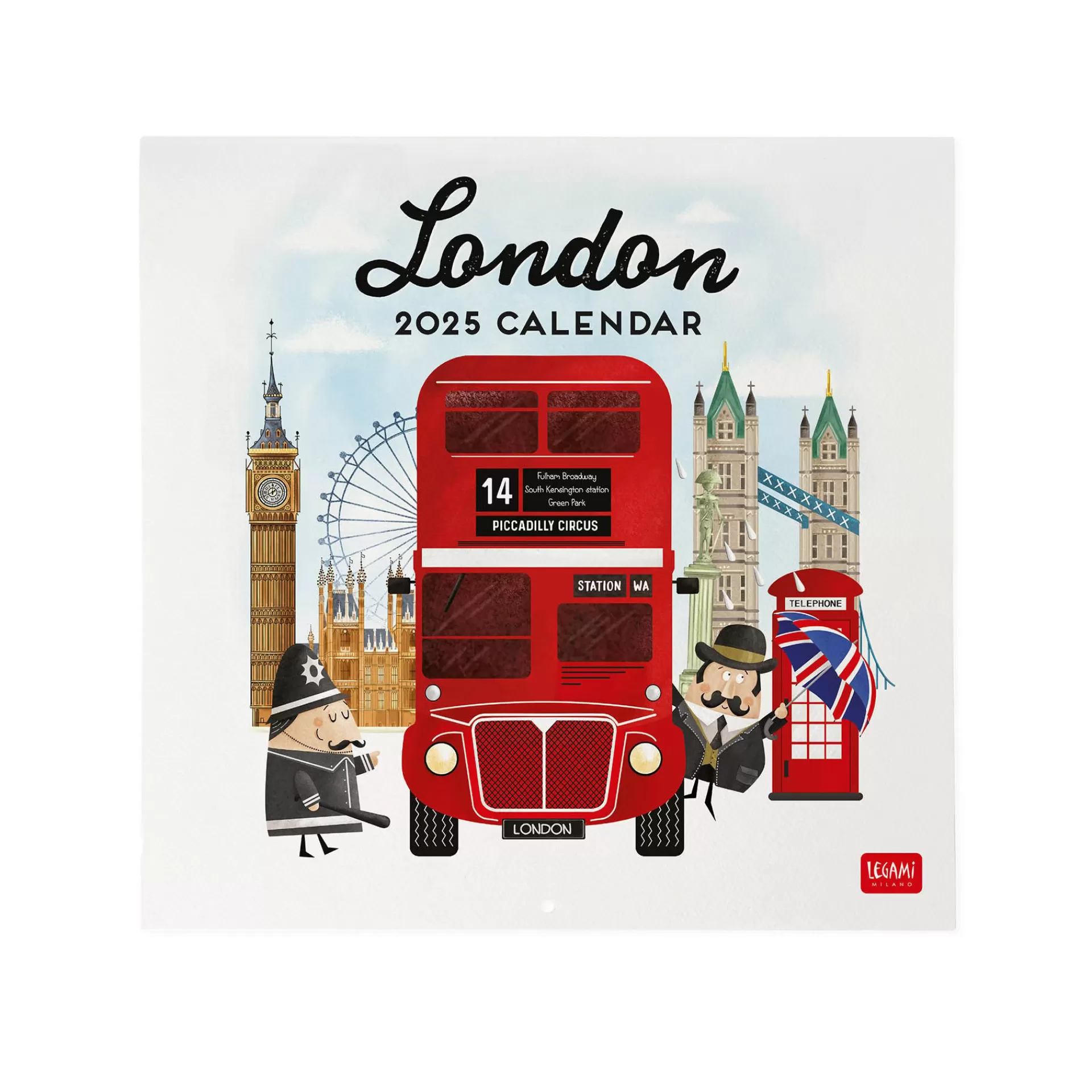Legami Milano Wandkalender^Wandkalender 2025 - 30 x 29 cm