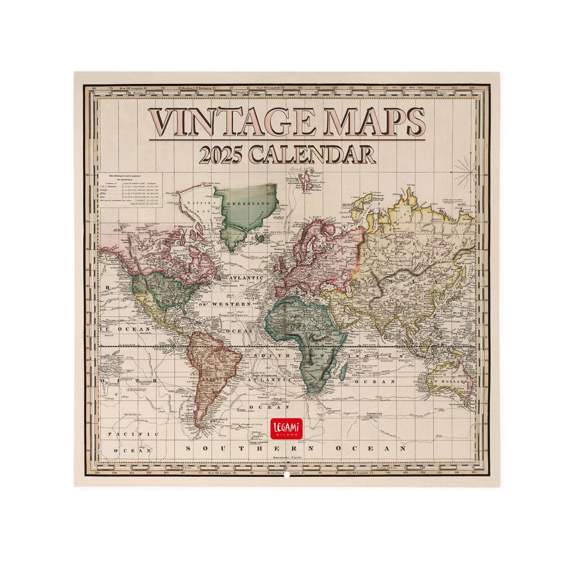 Legami Milano Wandkalender^Wandkalender 2025 - 30 x 29 cm