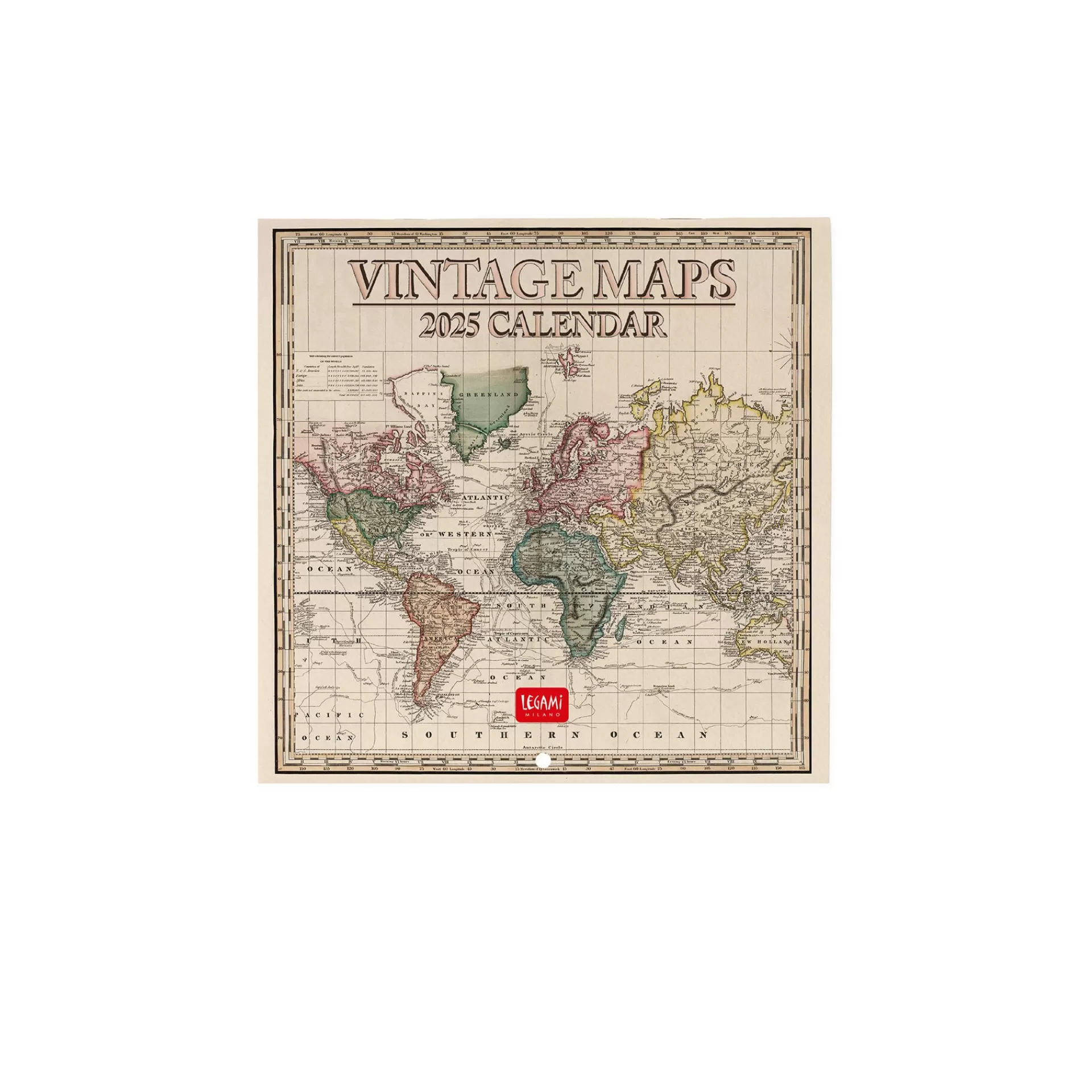 Legami Milano Wandkalender^Wandkalender 2025 - 18 x 18 cm