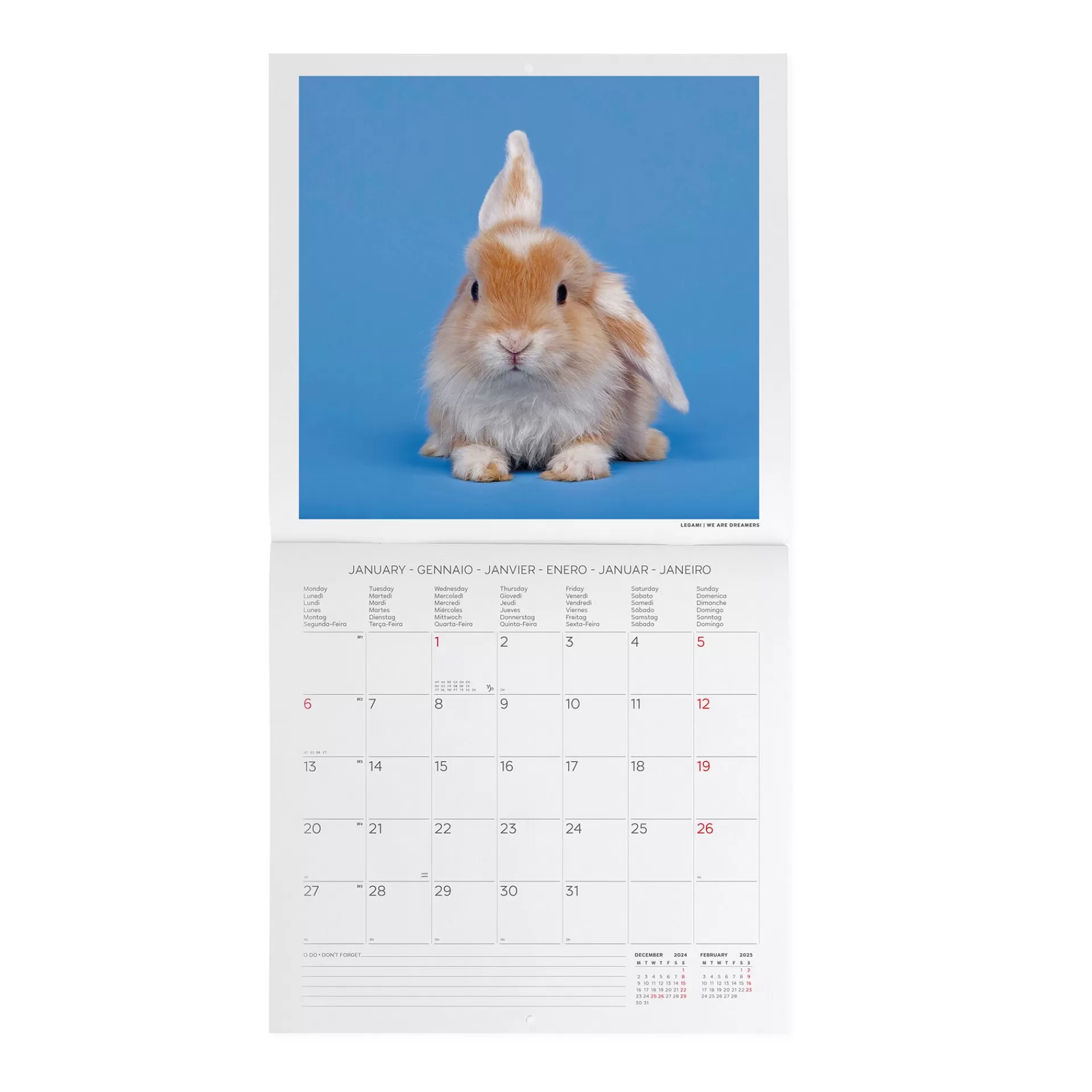 Legami Milano Wandkalender^Wandkalender 2025 - 30 x 29 cm