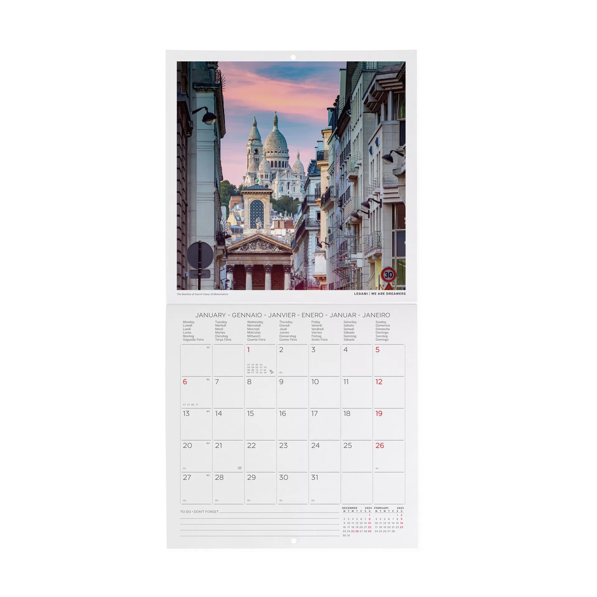 Legami Milano Wandkalender^Wandkalender 2025 - 18 x 18 cm