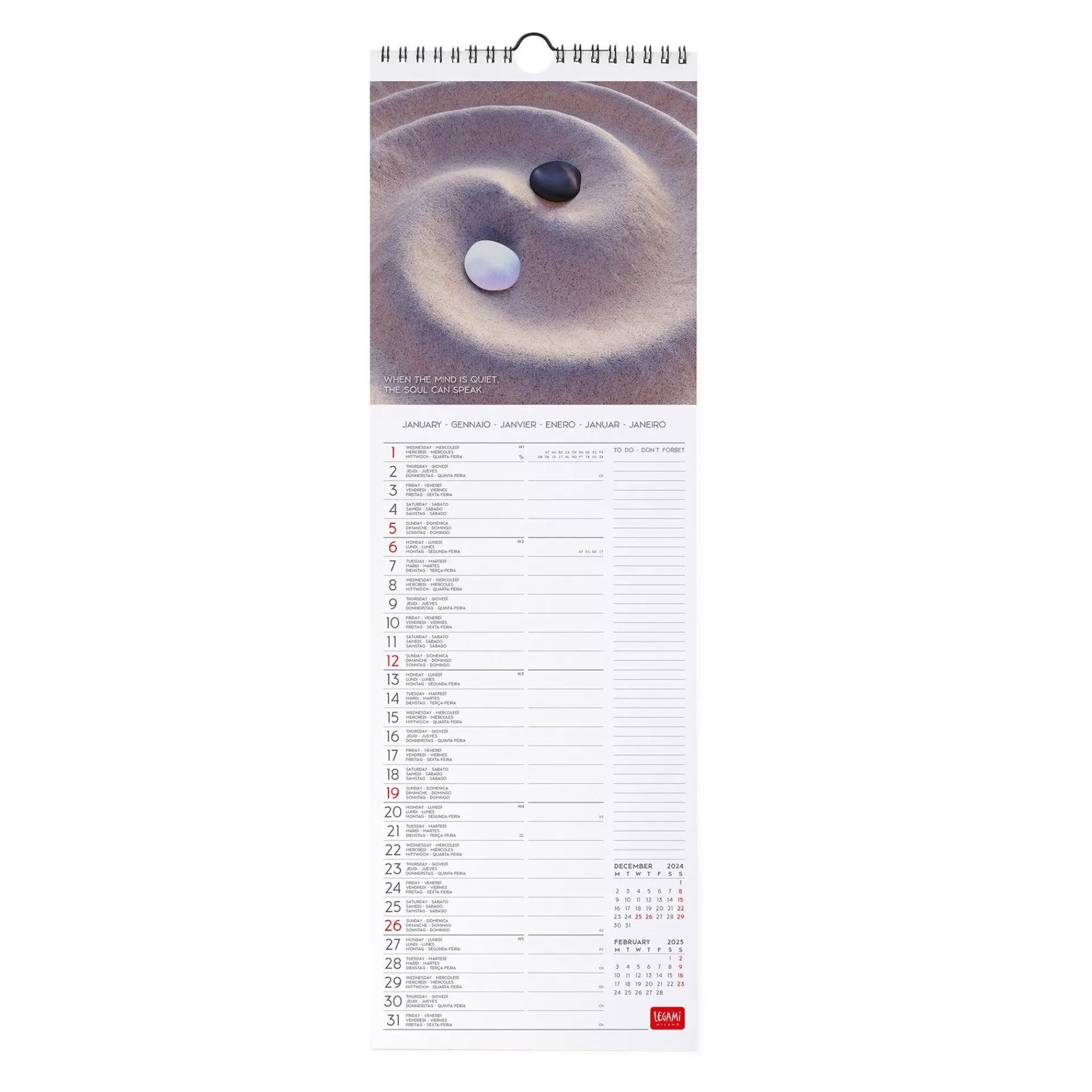 Legami Milano Wandkalender^Wandkalender 2025 - 16 x 49 cm