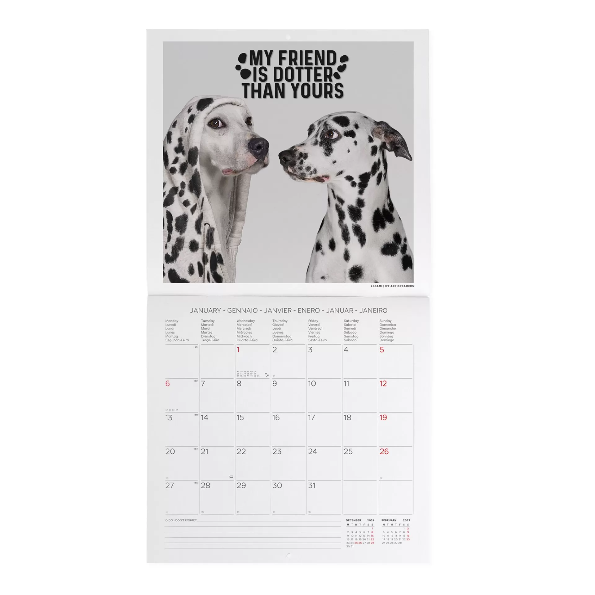 Legami Milano Wandkalender^Wandkalender 2025 - 30 x 29 cm