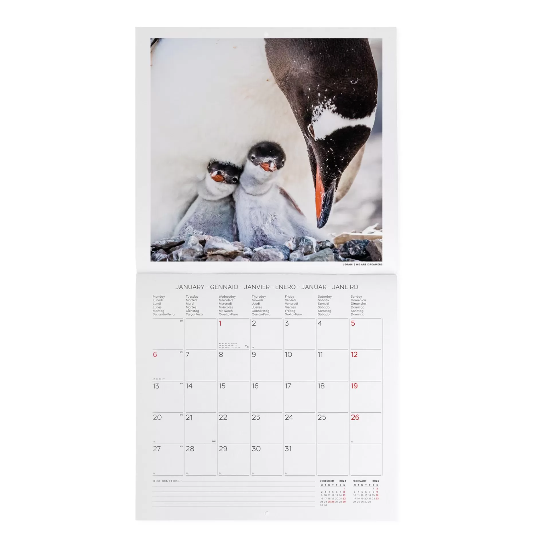 Legami Milano Wandkalender^Wandkalender 2025 - 30 x 29 cm