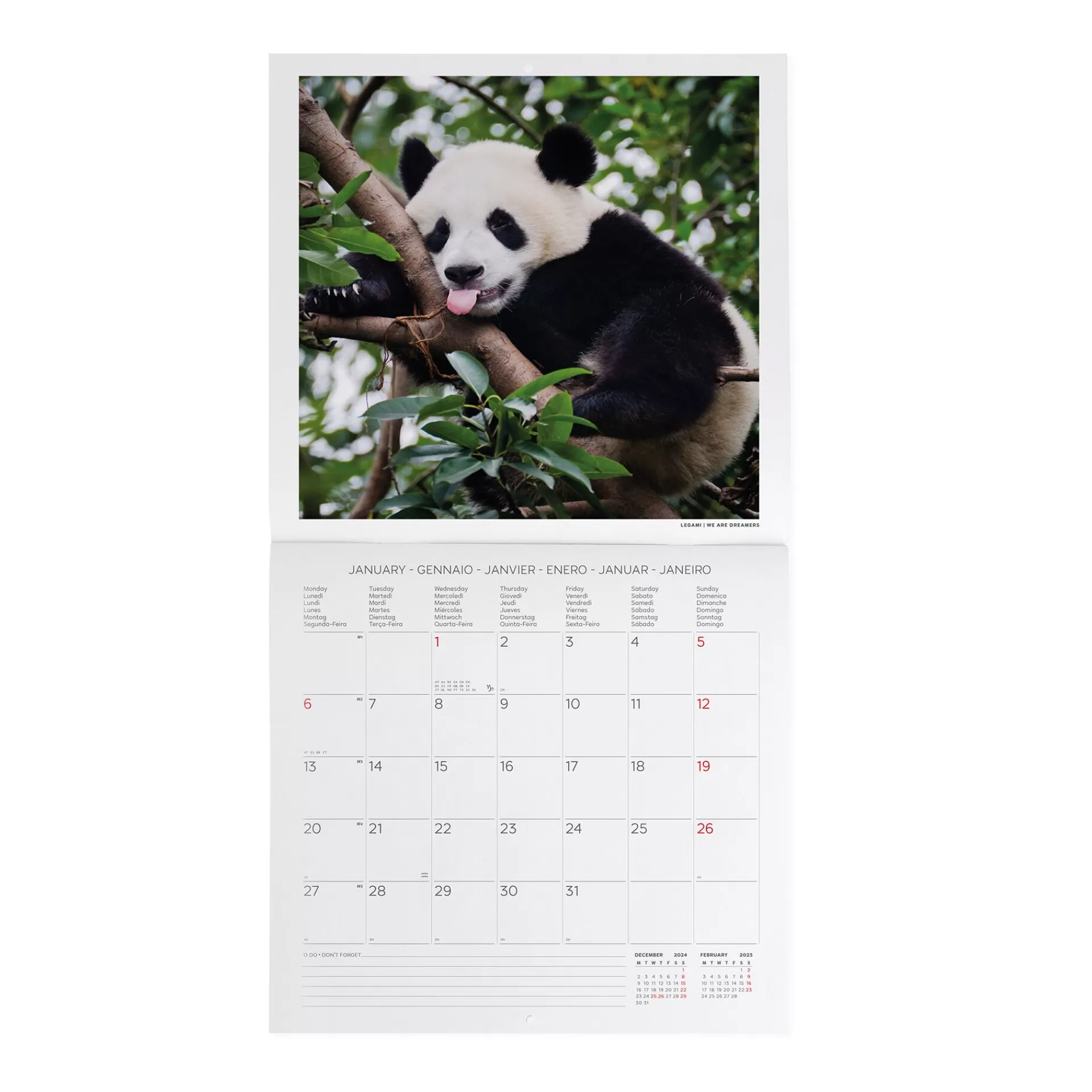 Legami Milano Wandkalender^Wandkalender 2025 - 30 x 29 cm