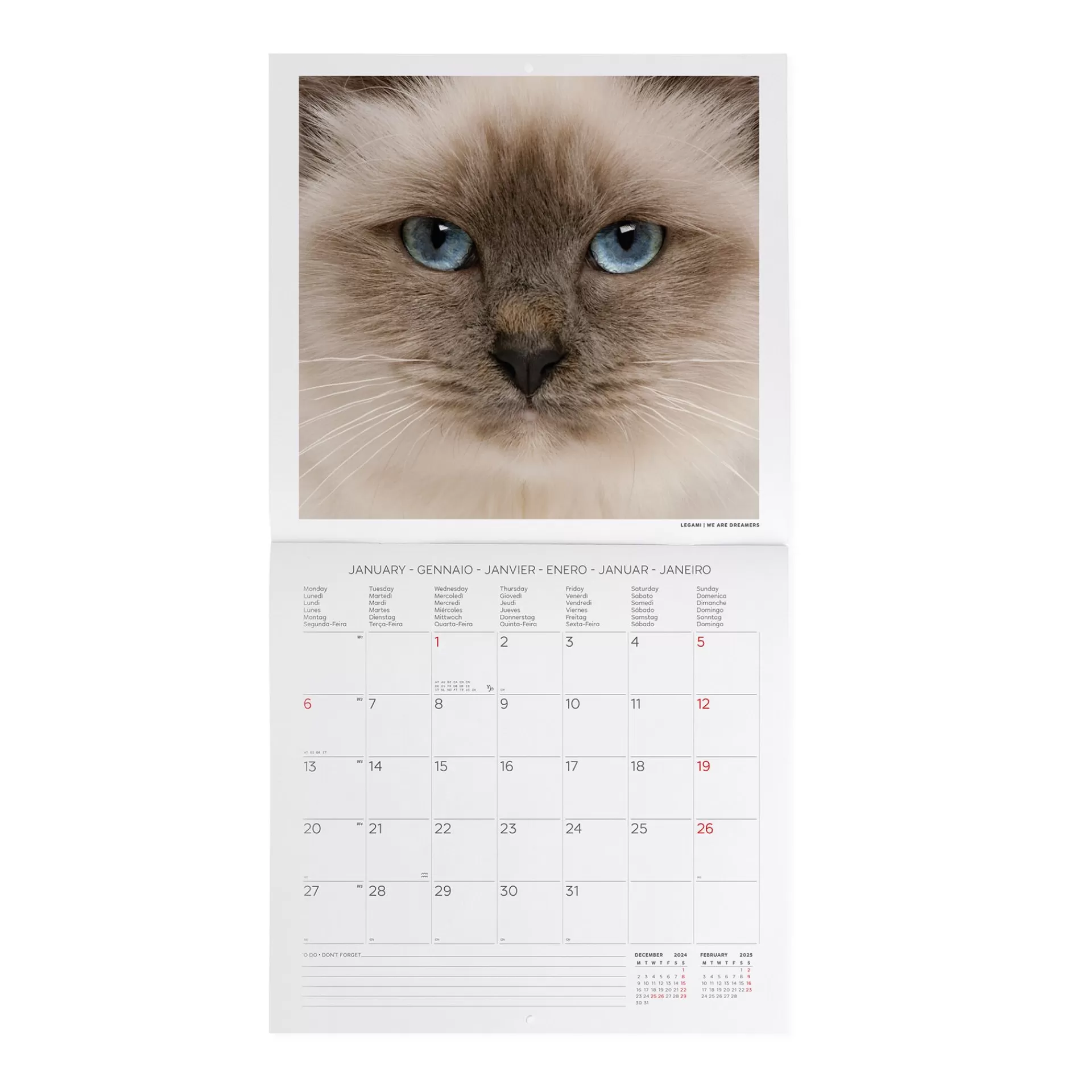 Legami Milano Wandkalender^Wandkalender 2025 - 30 x 29 cm