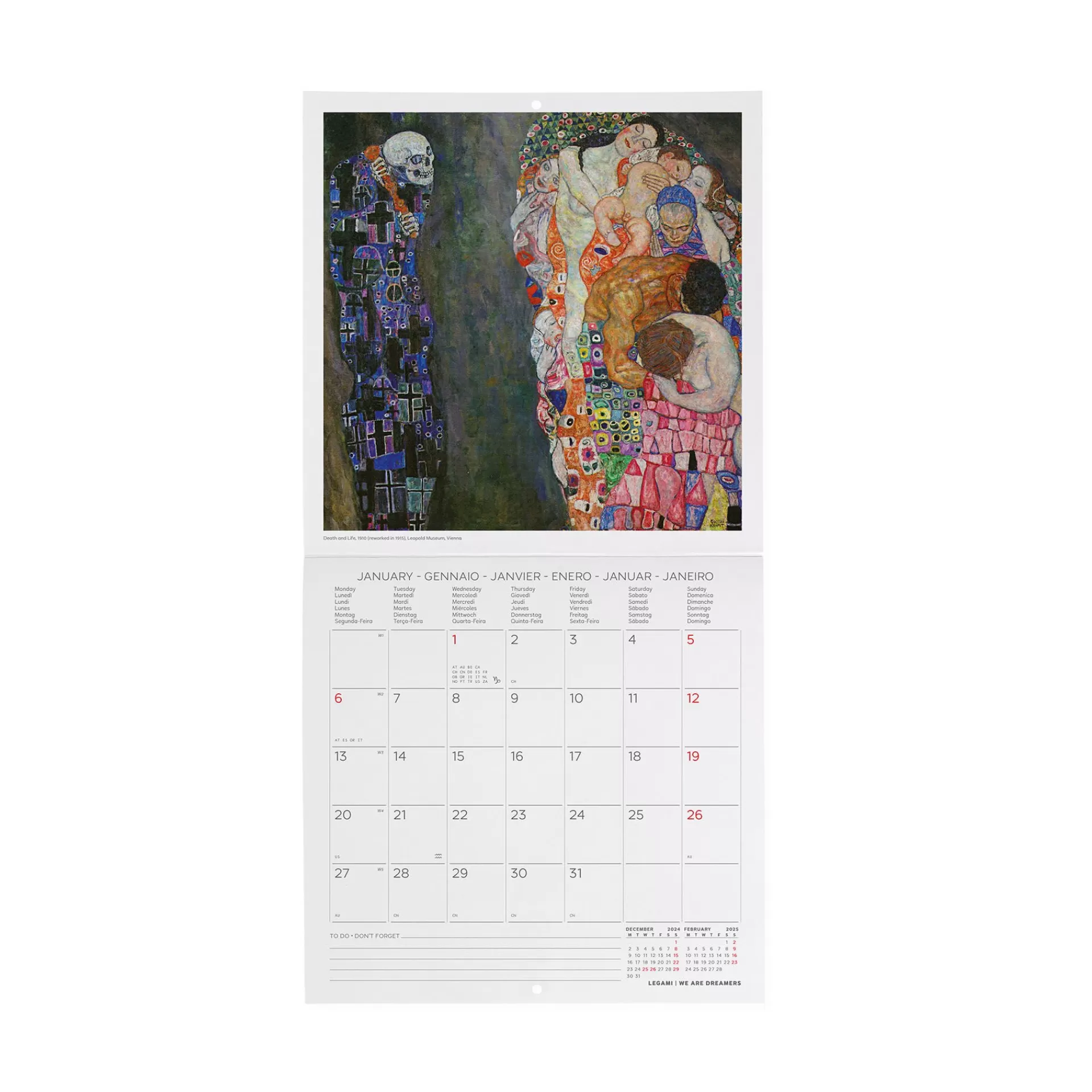 Legami Milano Wandkalender^Wandkalender 2025 - 18 x 18 cm