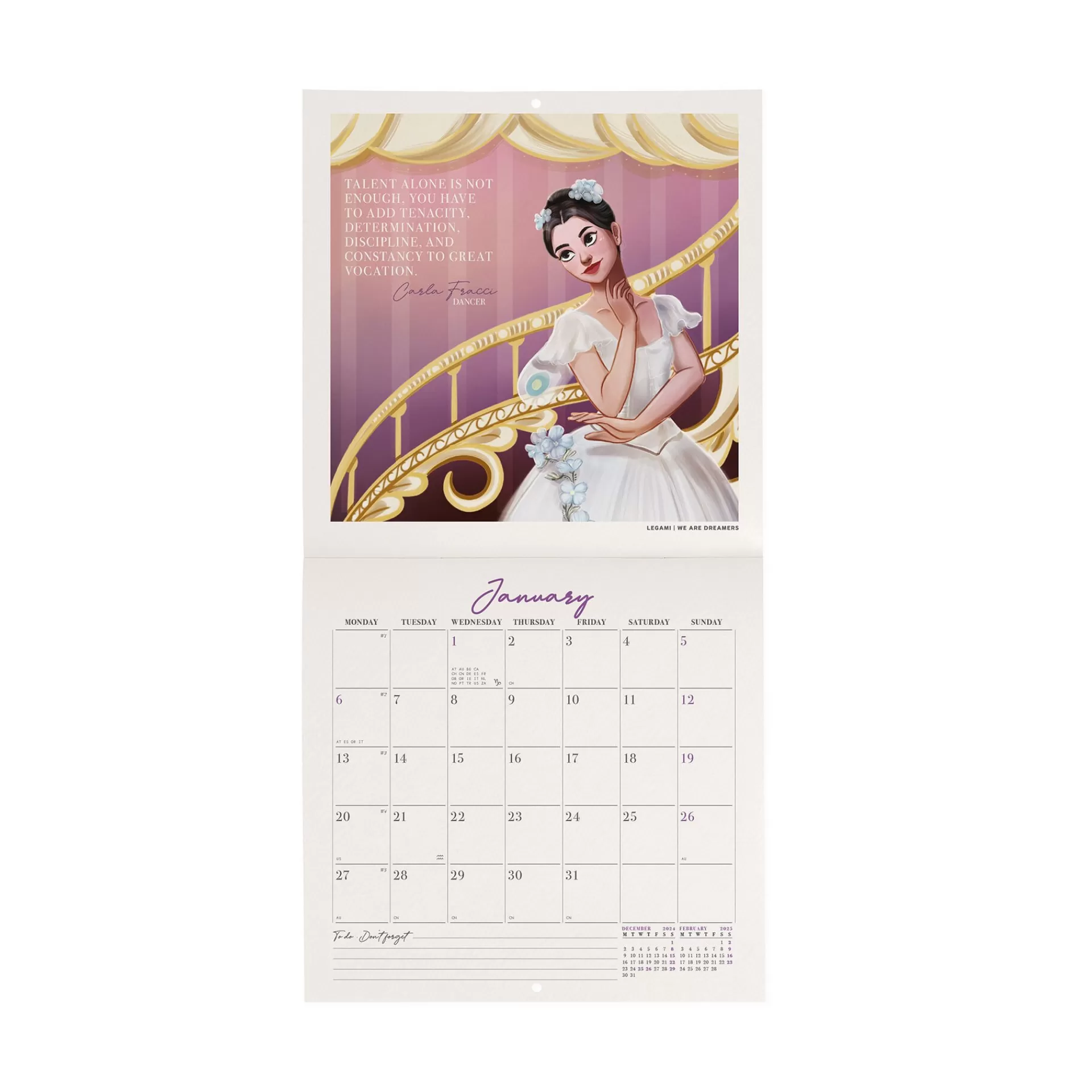 Legami Milano Wandkalender^Wandkalender 2025 - 18 x 18 cm