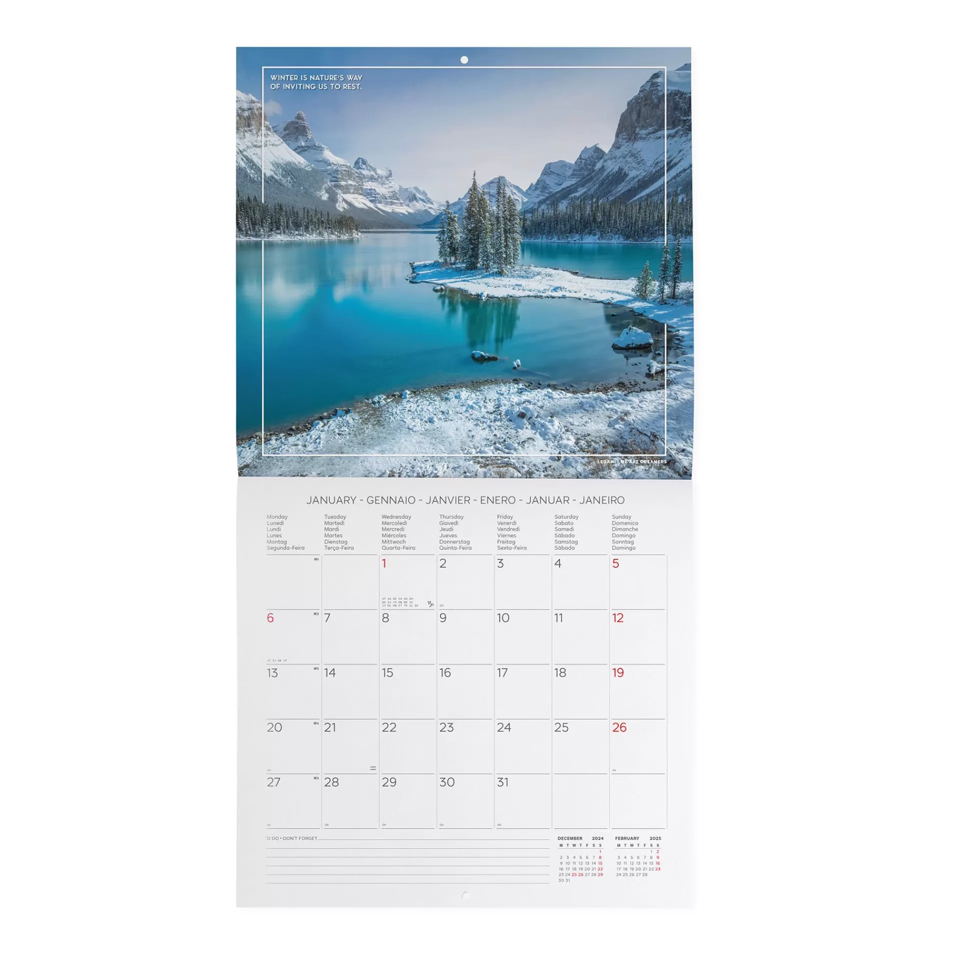 Legami Milano Wandkalender^Wandkalender 2025 - 30 x 29 cm
