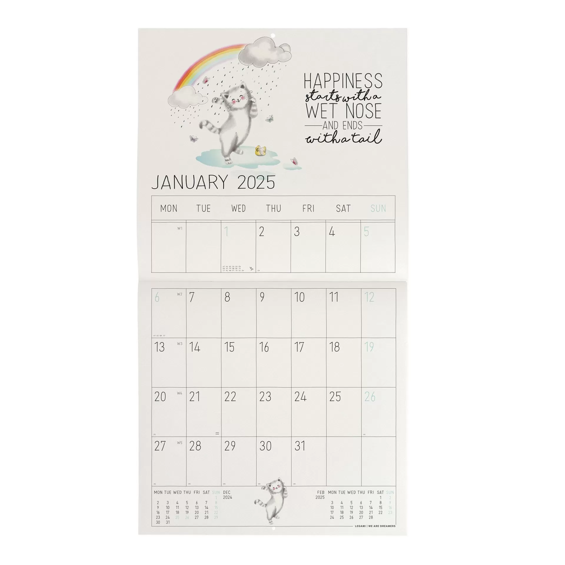 Legami Milano Wandkalender^Wandkalender 2025 - 30 x 29 cm