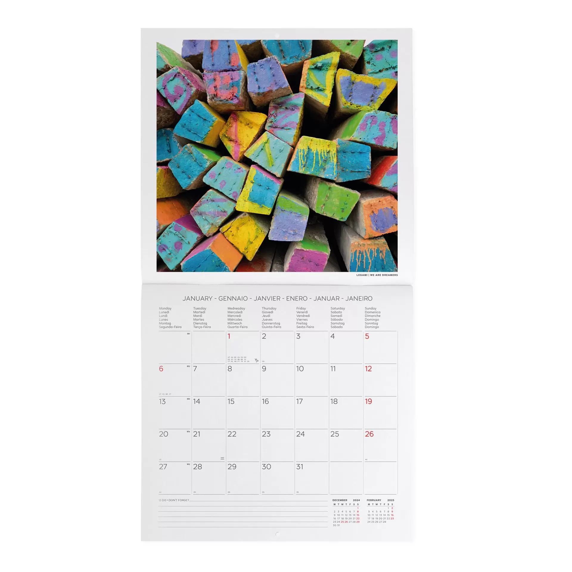 Legami Milano Wandkalender^Wandkalender 2025 - 30 x 29 cm