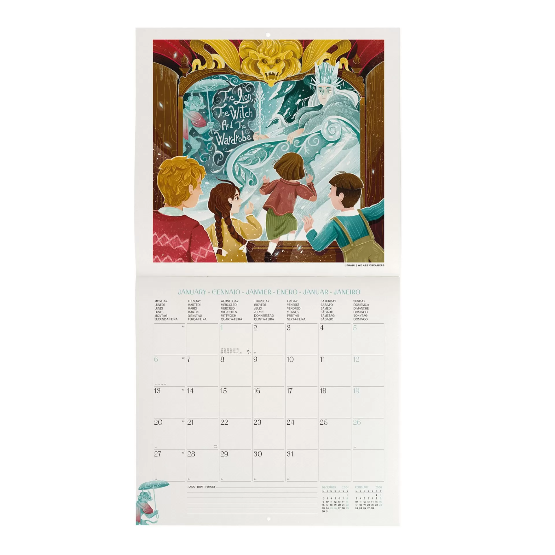 Legami Milano Wandkalender^Wandkalender 2025 - 30 x 29 cm