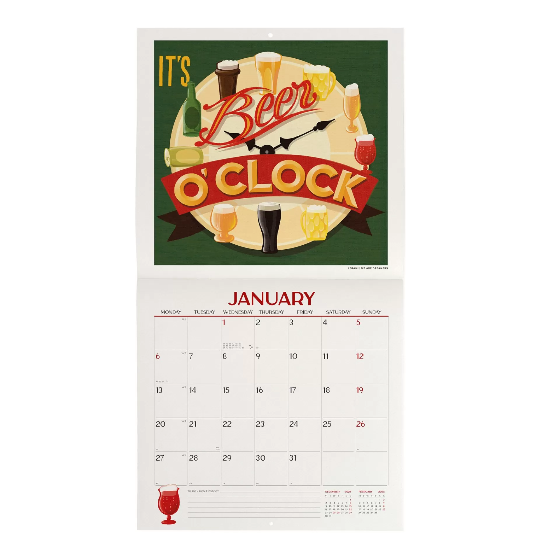 Legami Milano Wandkalender^Wandkalender 2025 - 30 x 29 cm