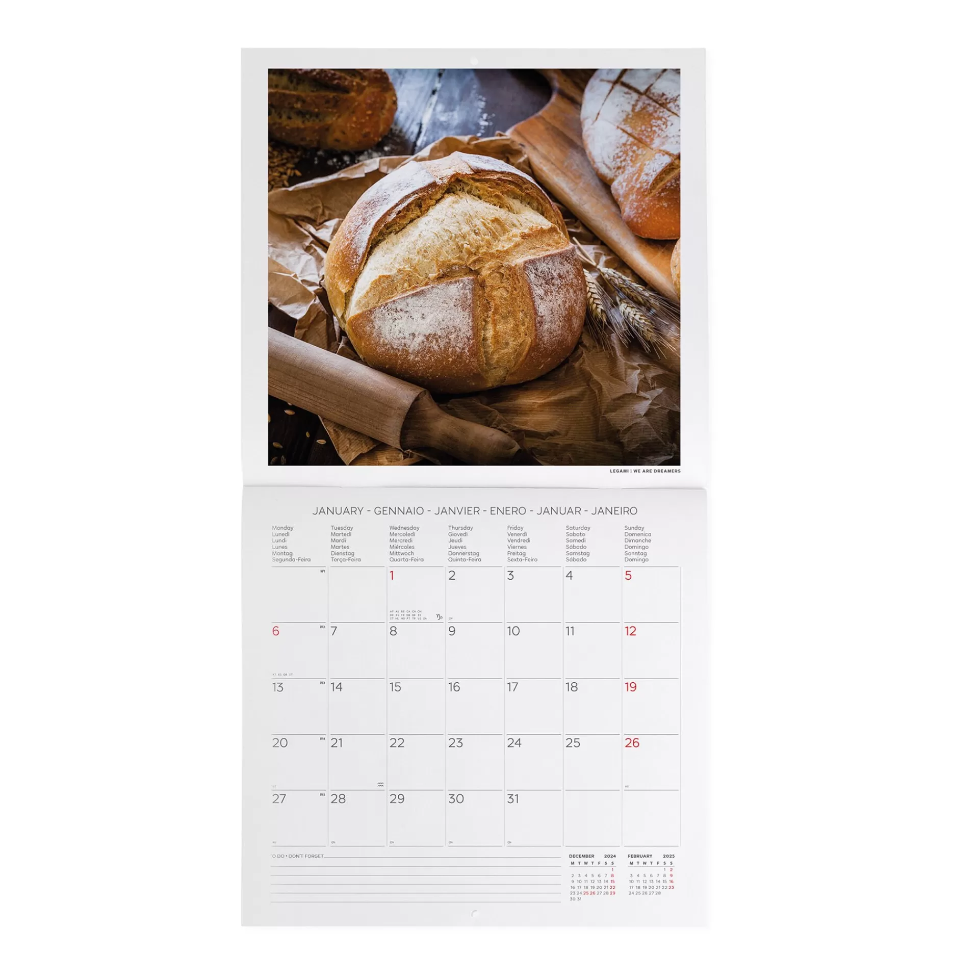 Legami Milano Wandkalender^Wandkalender 2025 - 30 x 29 cm