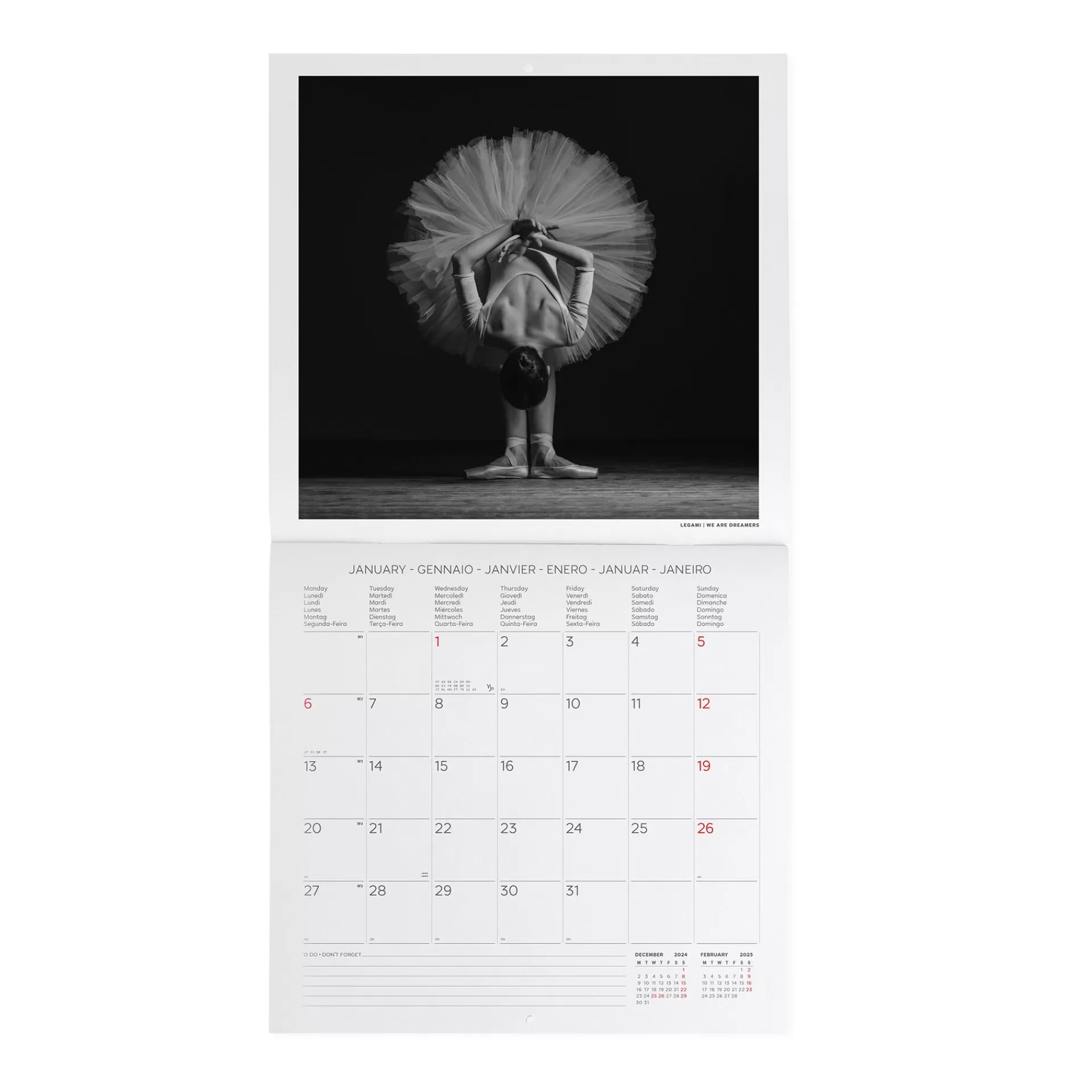 Legami Milano Wandkalender^Wandkalender 2025 - 30 x 29 cm