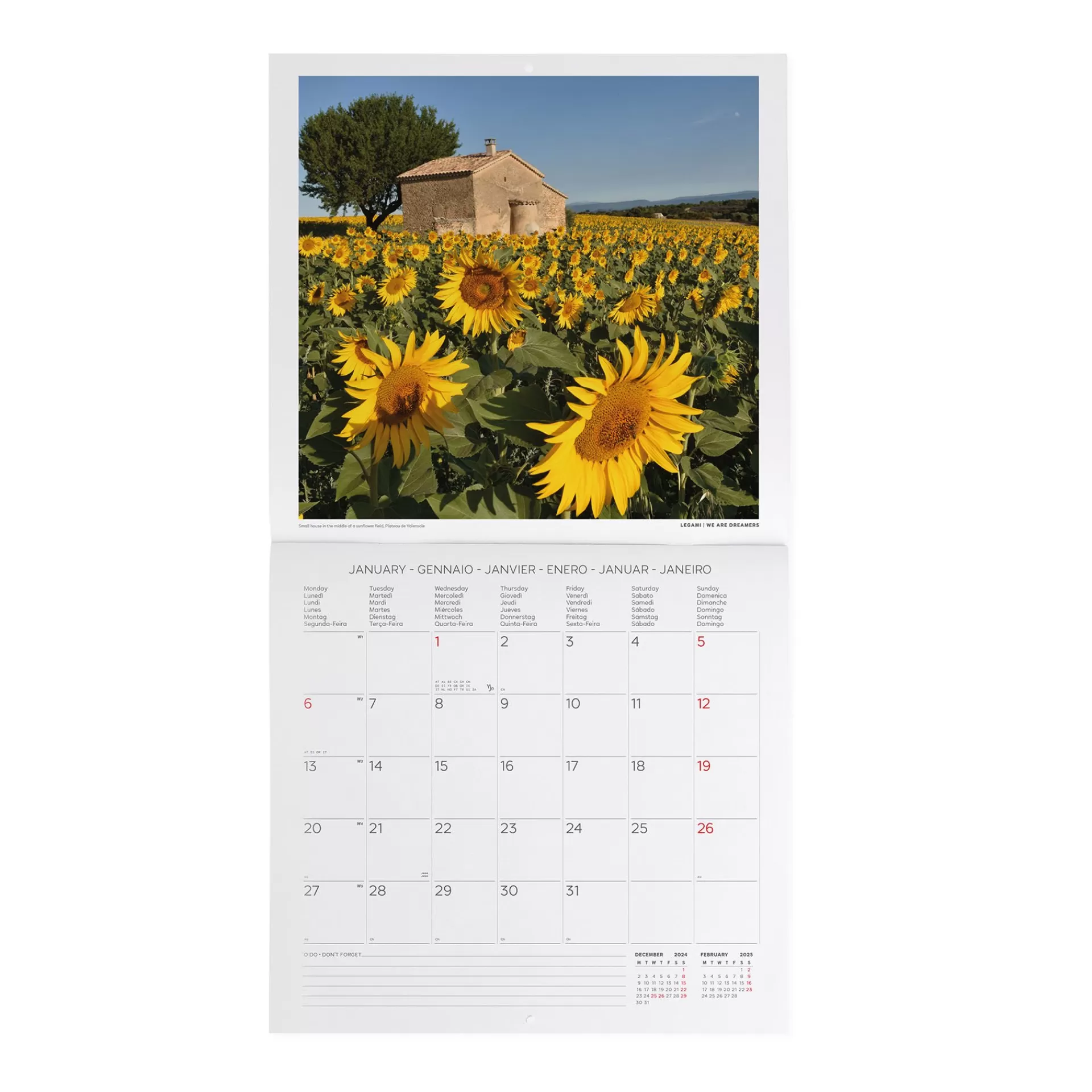 Legami Milano Wandkalender^Wandkalender 2025 - 30 x 29 cm
