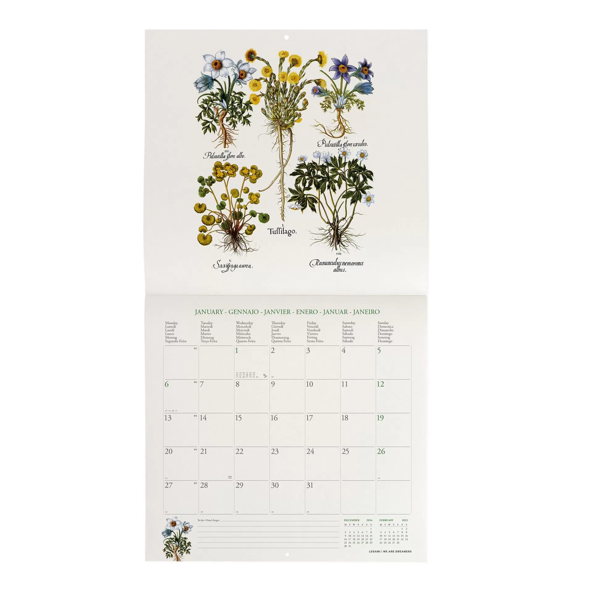 Legami Milano Wandkalender^Wandkalender 2025 - 30 x 29 cm