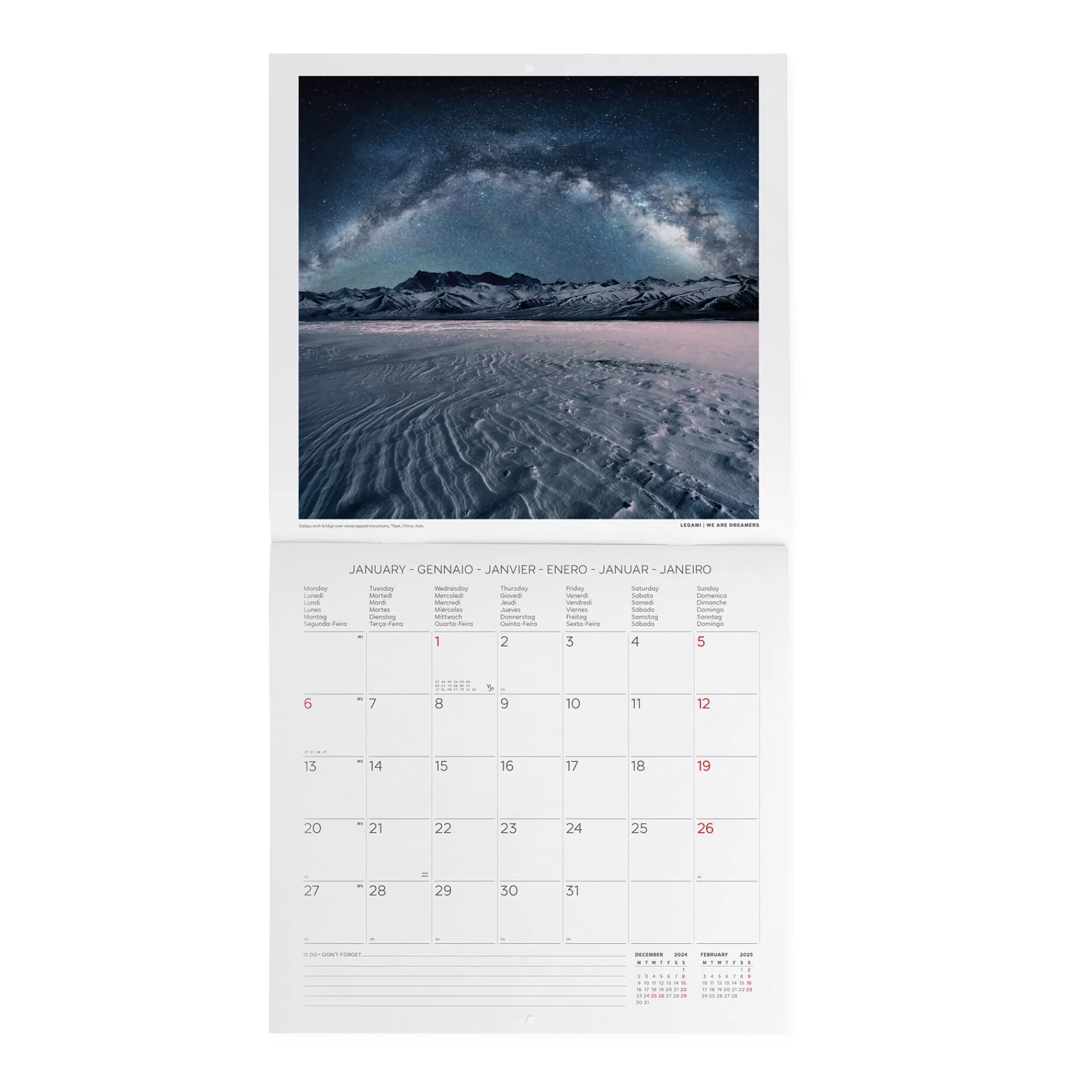 Legami Milano Wandkalender^Wandkalender 2025 - 30 x 29 cm