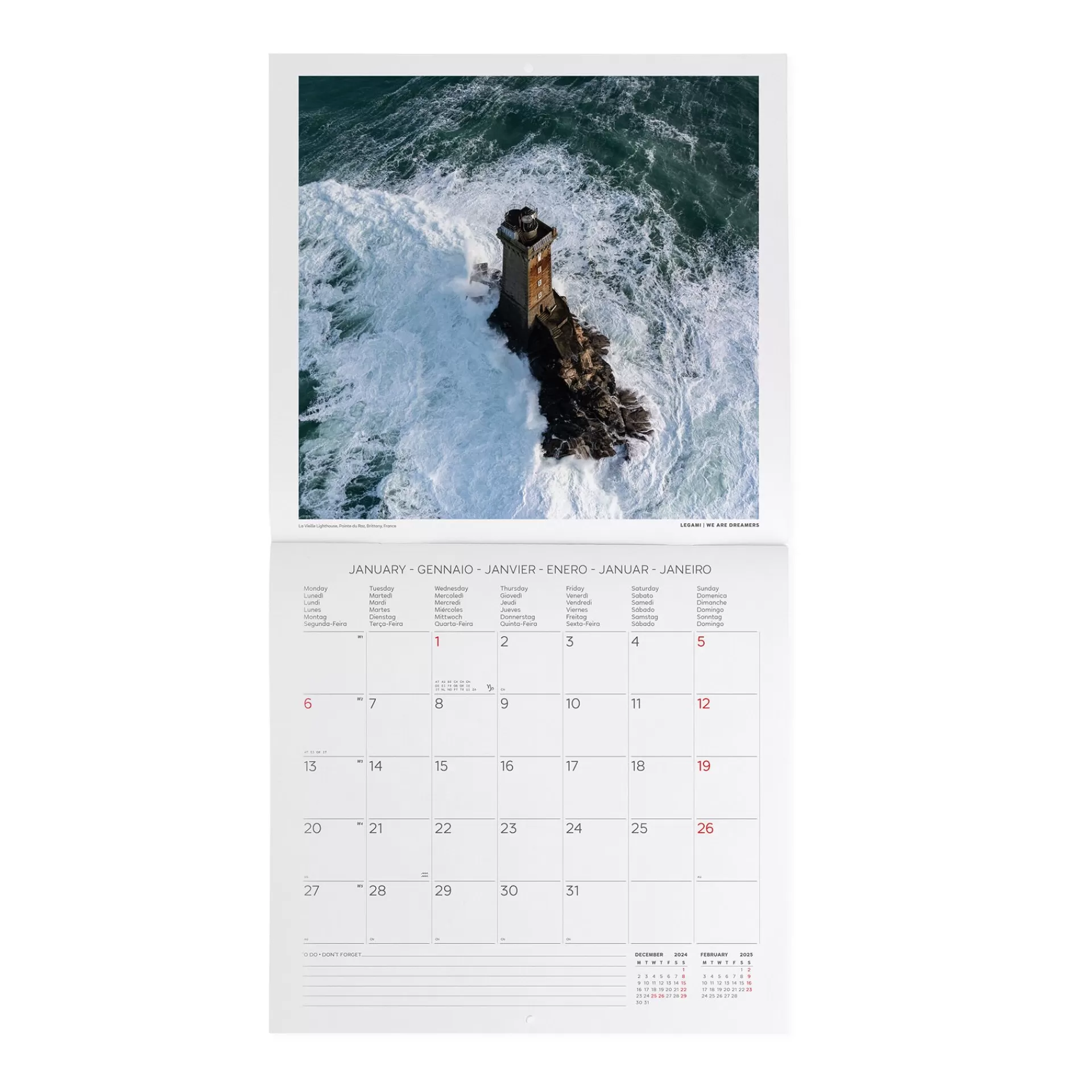 Legami Milano Wandkalender^Wandkalender 2025 - 30 x 29 cm